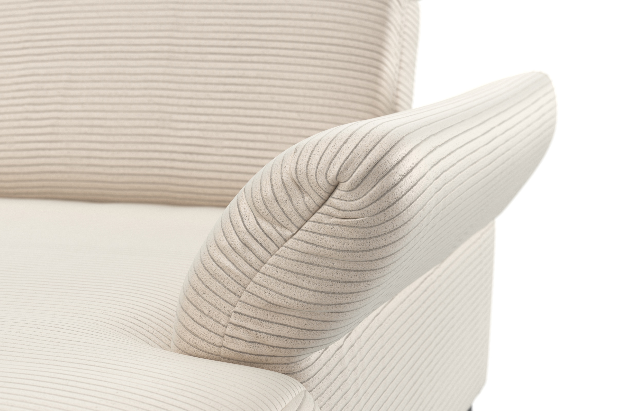 sit&more Wohnlandschaft »Coco U-Form« Sitztiefen-, Arm- und Kopfteilverstellung, Cord-Bezug, Fußhöhe 15 cm