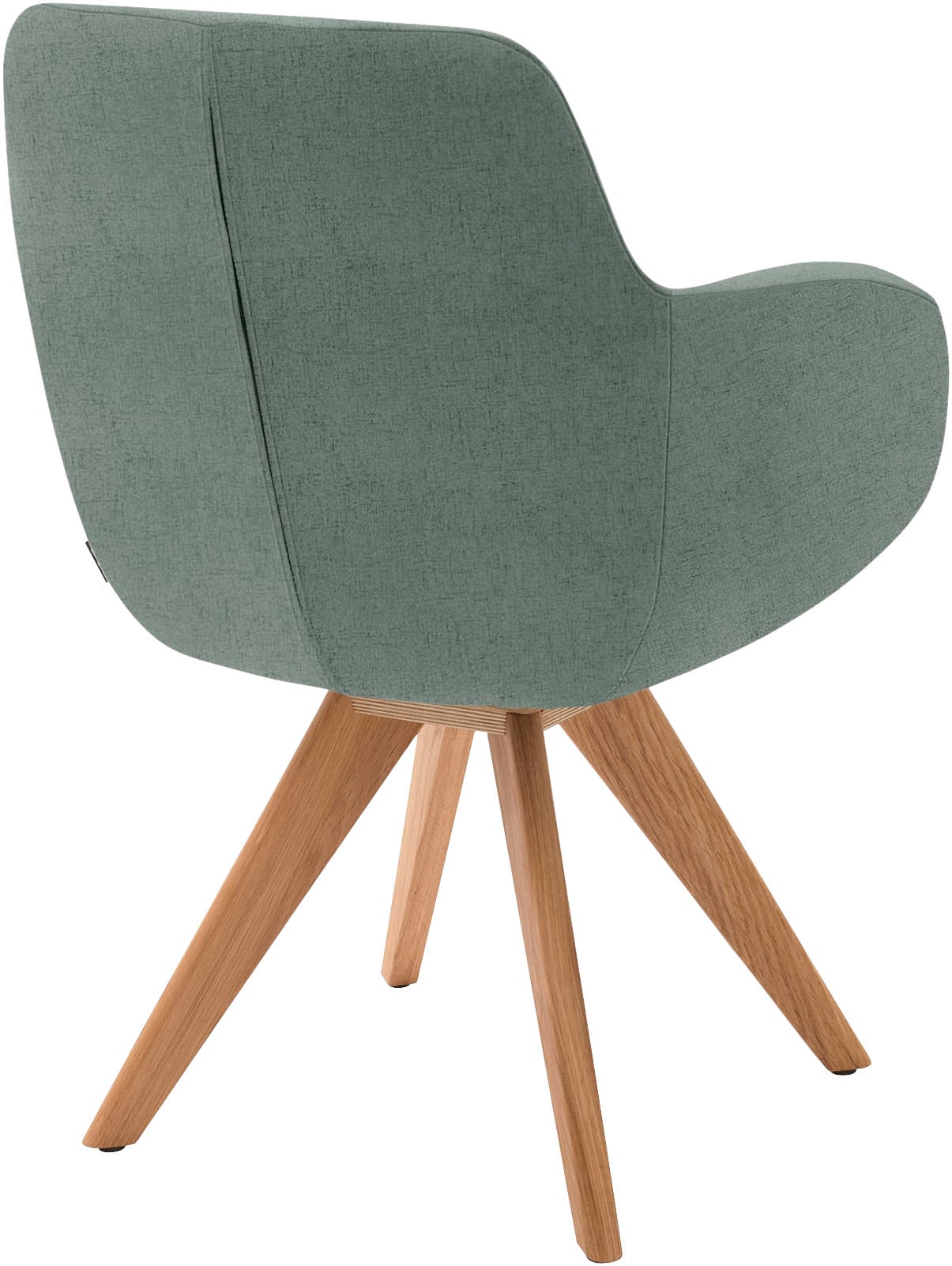 Musterring Esszimmerstuhl »Tavia« (Set) 2 Stk. Flachgewebe Stativgestell Wildeiche massiv, Drehfunktion optional, diverse Farben