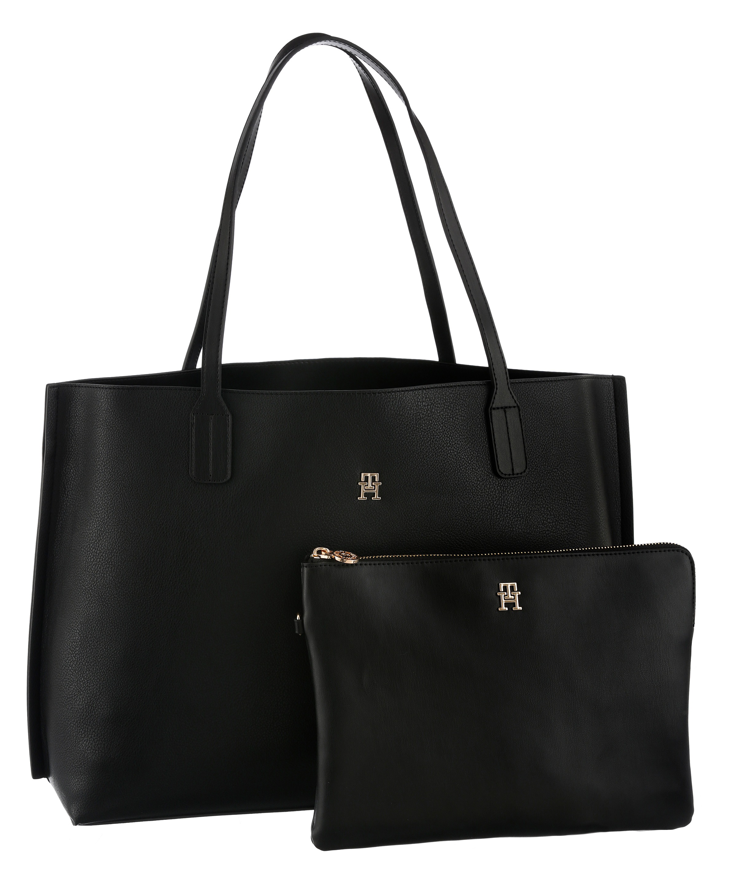Tommy Hilfiger Tragetasche »TH DISTINCT TOTE«, Damen Umhängetasche, Schultertasche mit kleinem TH-Schmuckelement