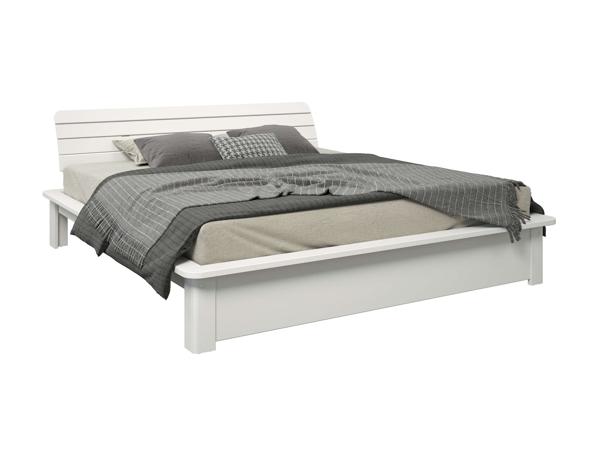 Home affaire Massivholzbett »Antri, Futonbett, ergonomisch geformtes Kopfte günstig online kaufen