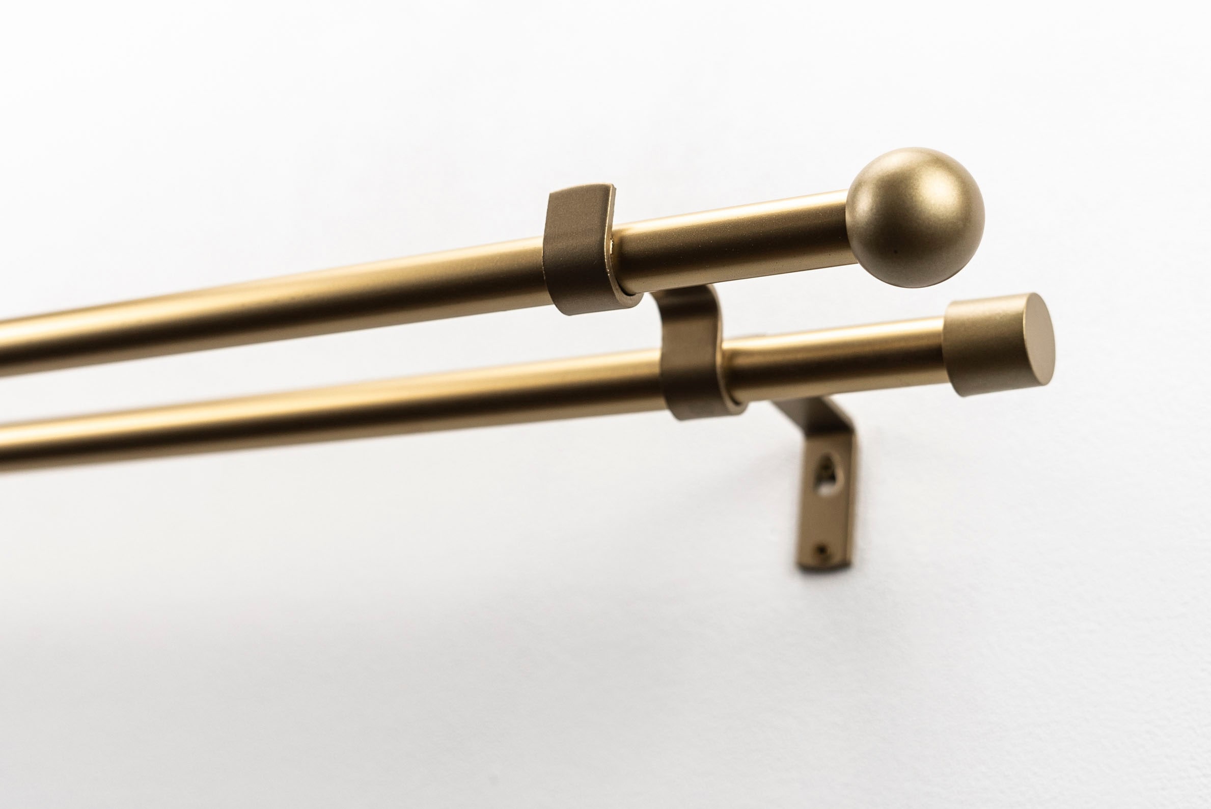 GARESA Gardinenstange »BOLTI mit offenem Träger« Ø 16 mm 2 läufig-läufig Wu günstig online kaufen
