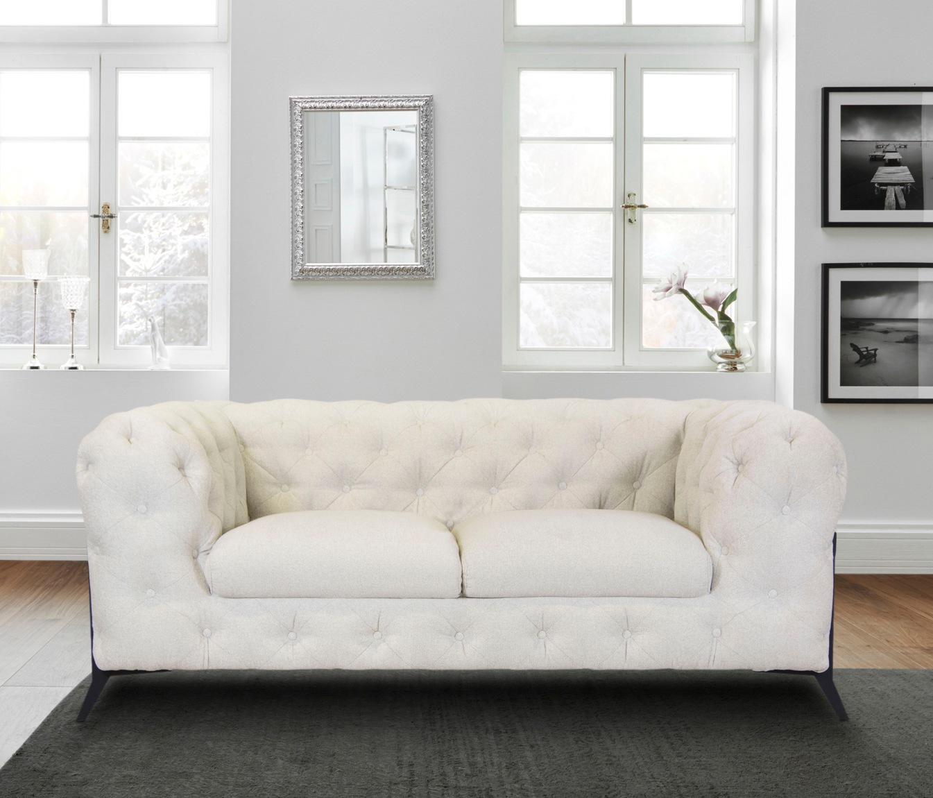 Leonique Chesterfield-Sofa "Amaury", aufwändige Knopfheftung, moderne Chest günstig online kaufen