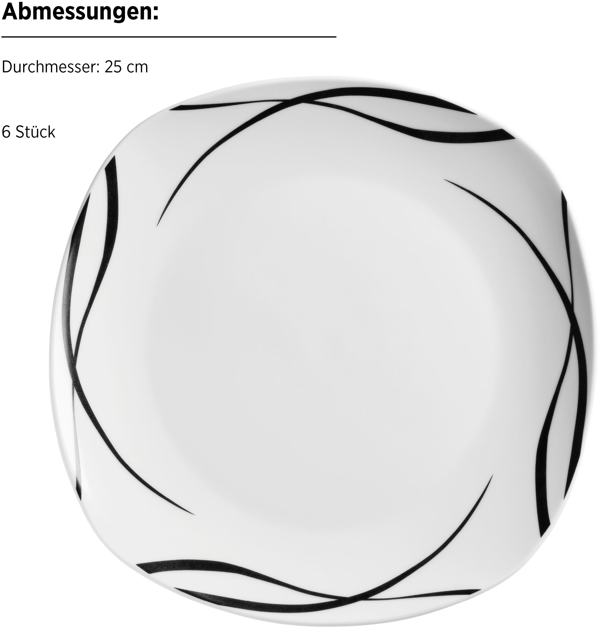 MÄSER Kombiservice »DECORA, Geschirr-Set, Porzellan«