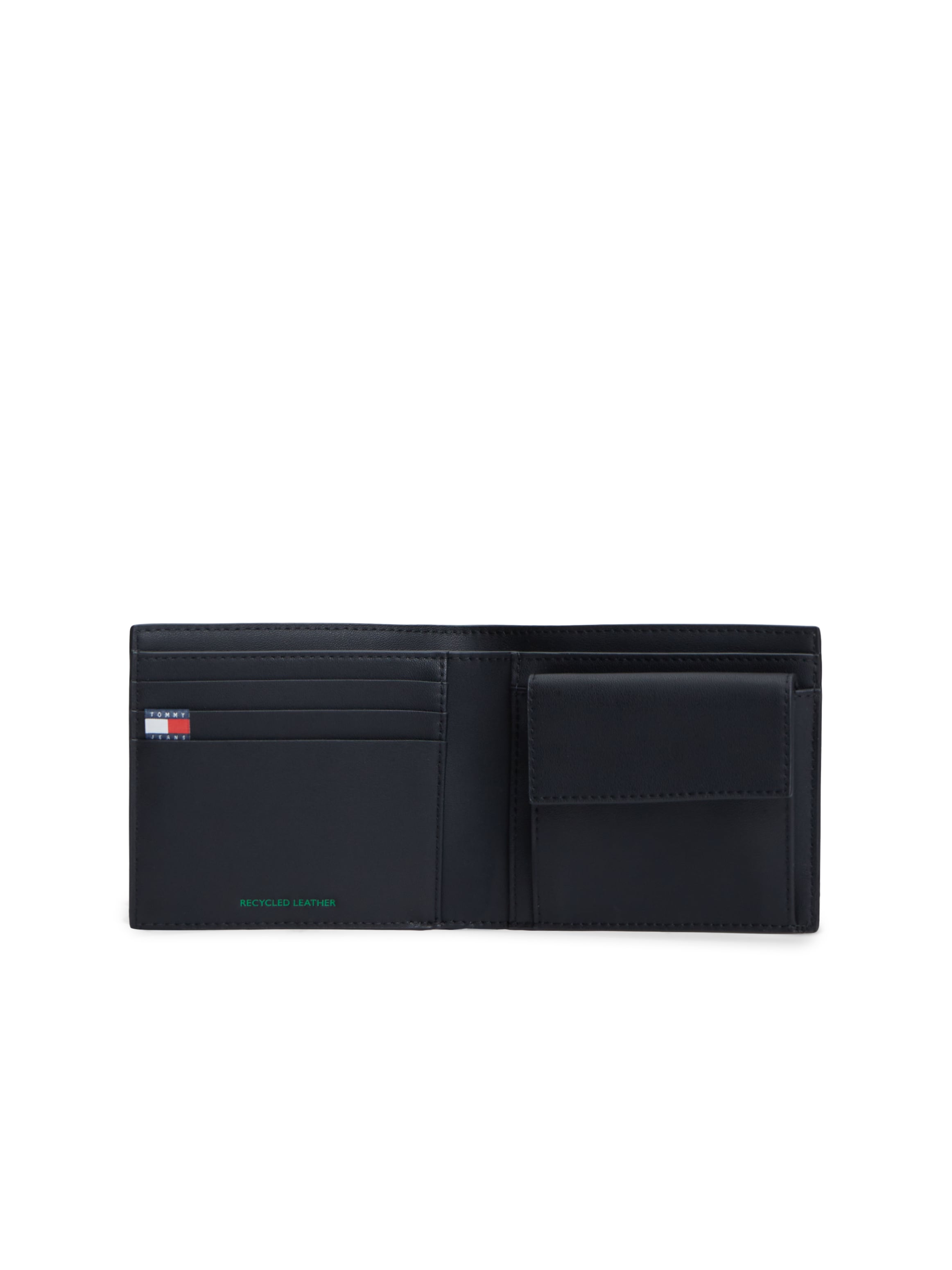 Tommy Jeans Geldbörse »TJM HERITAGE LEATHER CC & COIN« Unisex Geldbeutel, Portemonnaie mit Logo-Aunäher