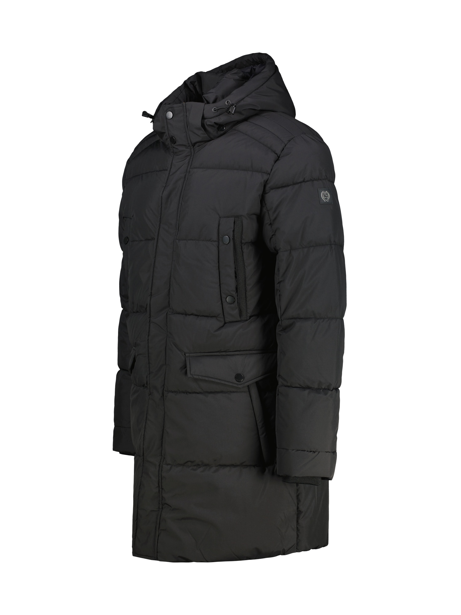 LERROS Steppjacke »LERROS Lange Steppjacke im Parka-Design, dick gefüttert«, mit Kapuze, Wasser- und windabweisend, atmungsaktiv
