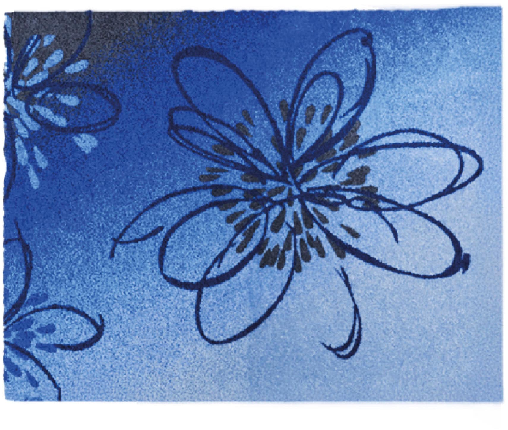 Grund Badematte »Lusia«, rutschhemmend beschichtet, fußbodenheizungsgeeignet, Florales Design mit sanftem Farbverlauf, 5 Jahre Garantie