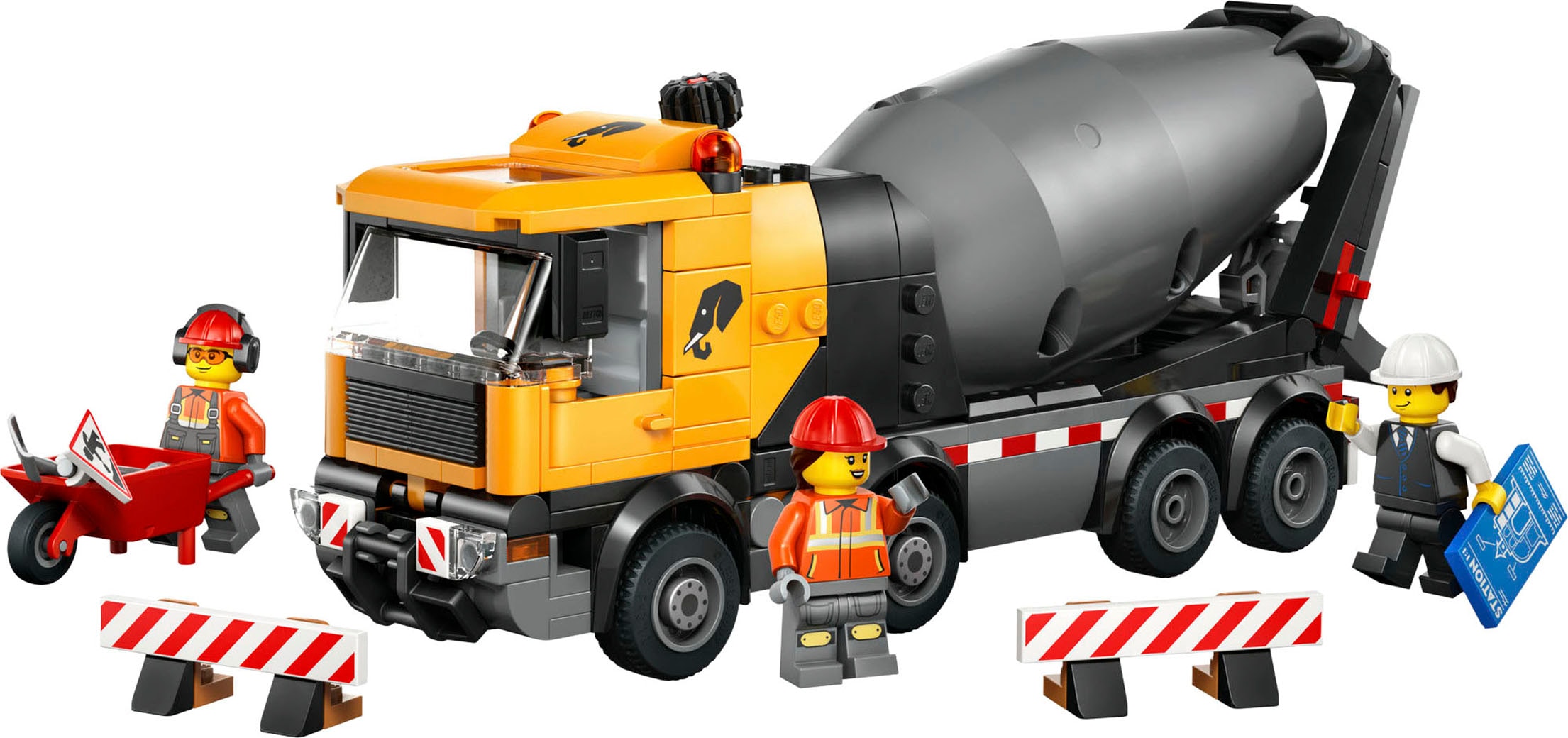 LEGO® Konstruktionsspielsteine »Betonmischer (60478), LEGO City« Made in Europe
