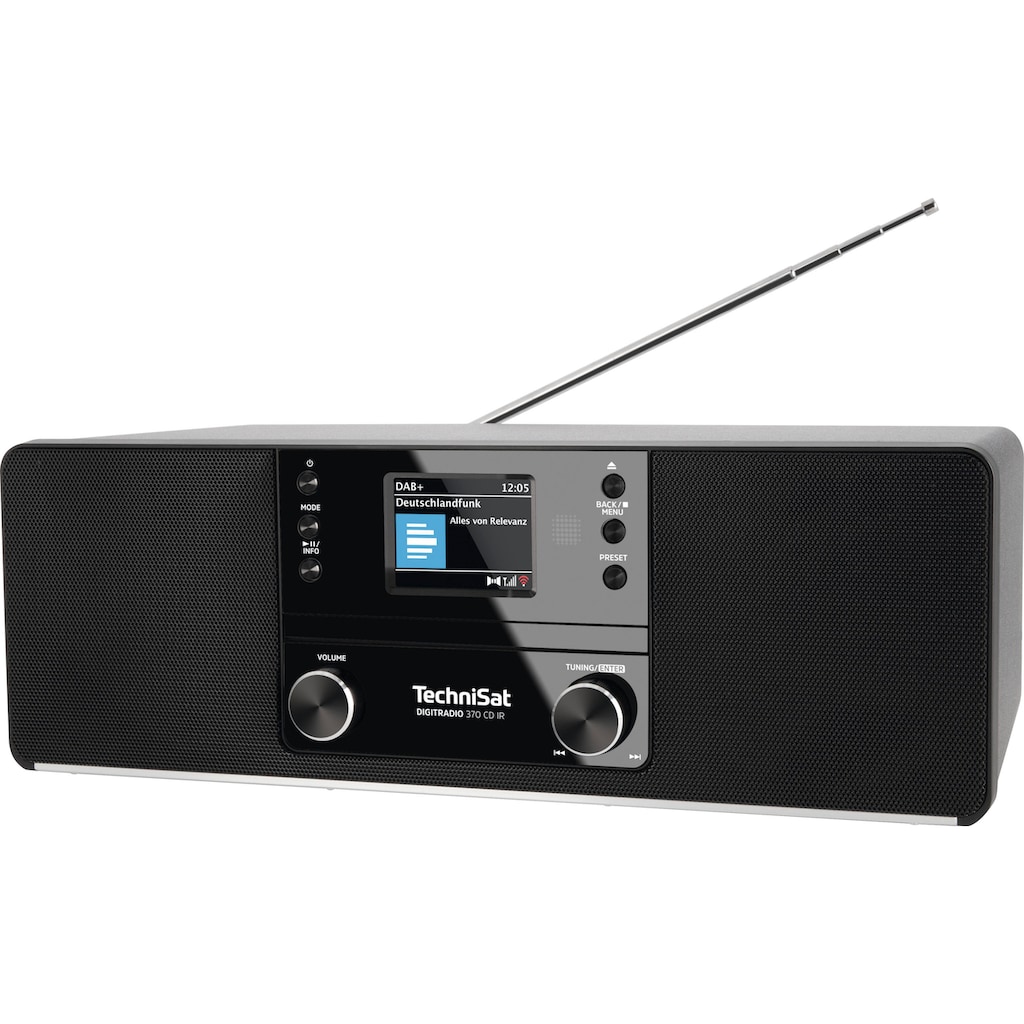 TechniSat Digitalradio (DAB+) »DIGITRADIO 370 CD IR«, (Bluetooth-WLAN UKW mit RDS-Digitalradio (DAB+) 10 W)