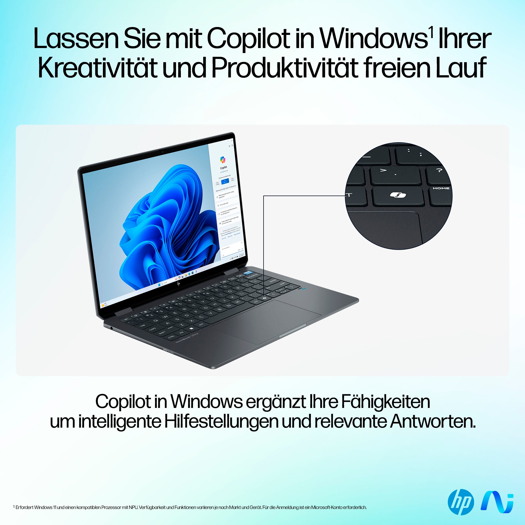 HP Convertible Notebook »OmniBook Ultra Flip 14-fh0091ng«, 35,6 cm, / 14 Zoll, Intel, Core Ultra 9, ARC, 1000 GB SSD
