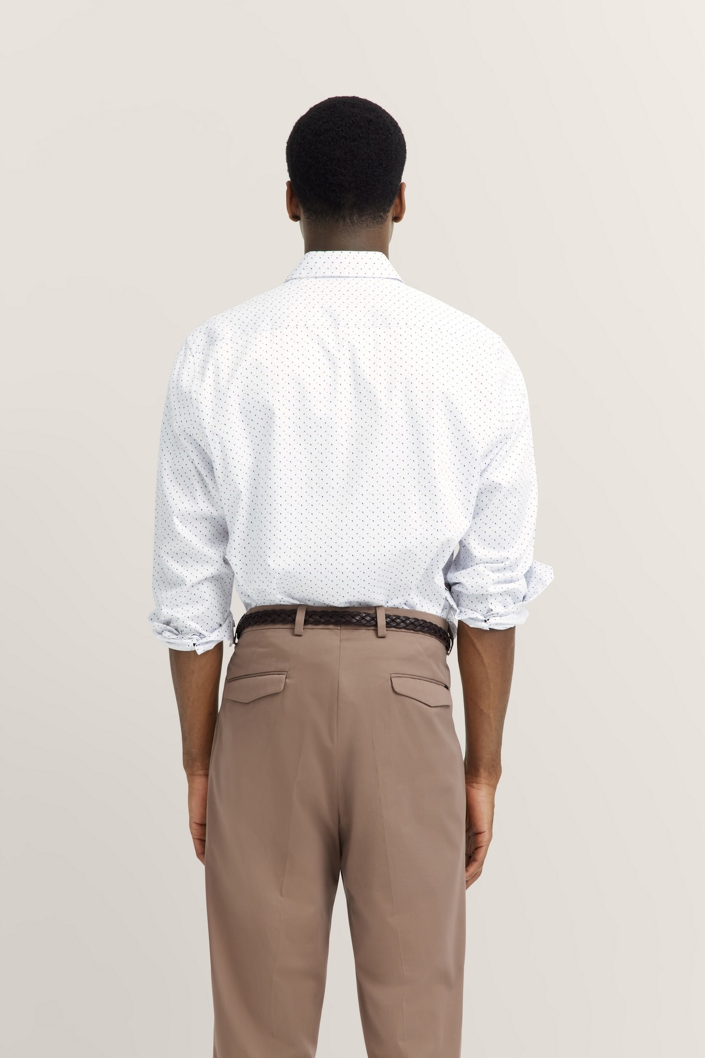 bugatti Langarmhemd, in Satinoptik und mit Under-Button-Down Kragen
