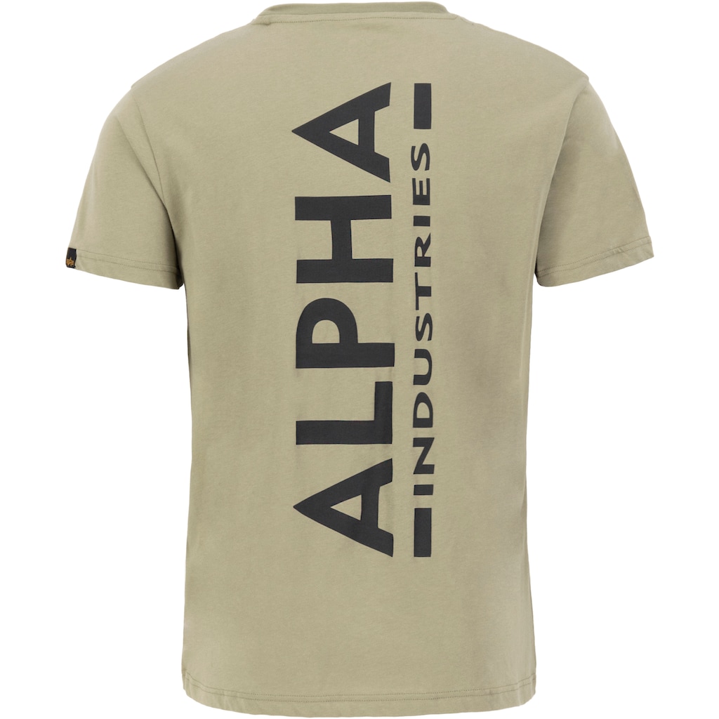 Alpha Industries Rundhalsshirt »Backprint T«