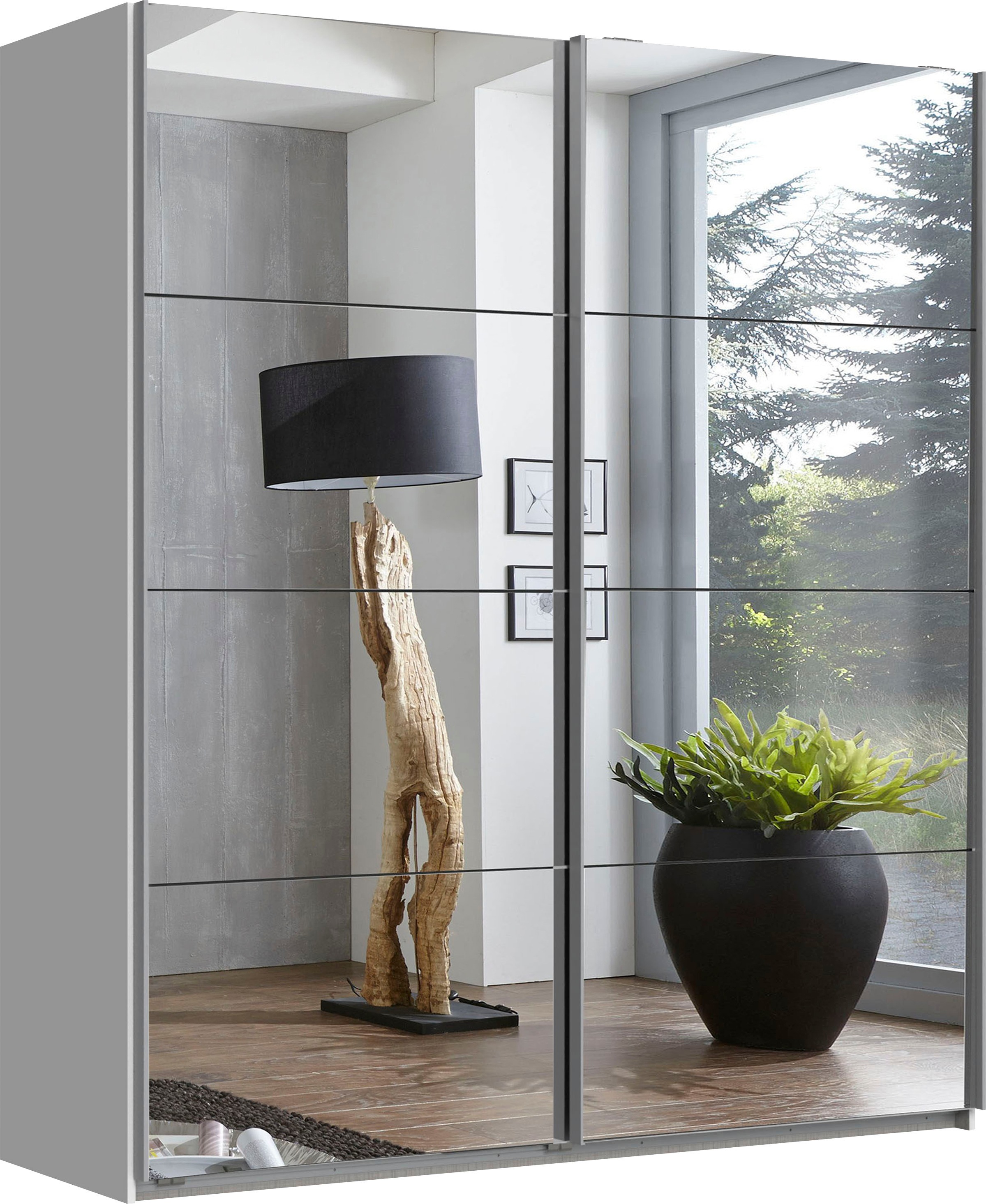 Wimex Schwebetürenschrank "England" 2-türig, mit vollverspiegelter Schrankf günstig online kaufen