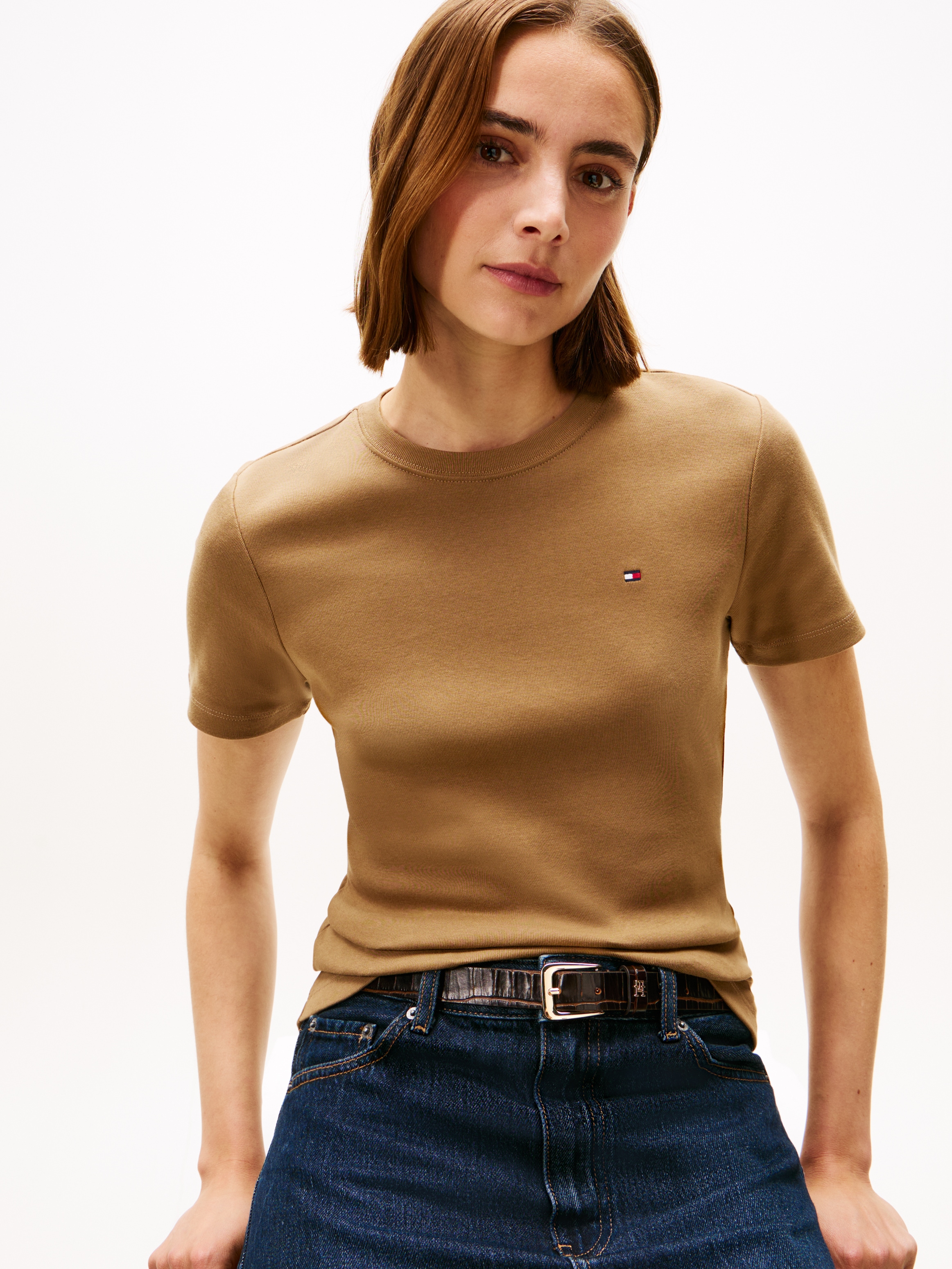 Tommy Hilfiger T-Shirt »SLIM CODY C-NK SS« Baumwolle, slim fit