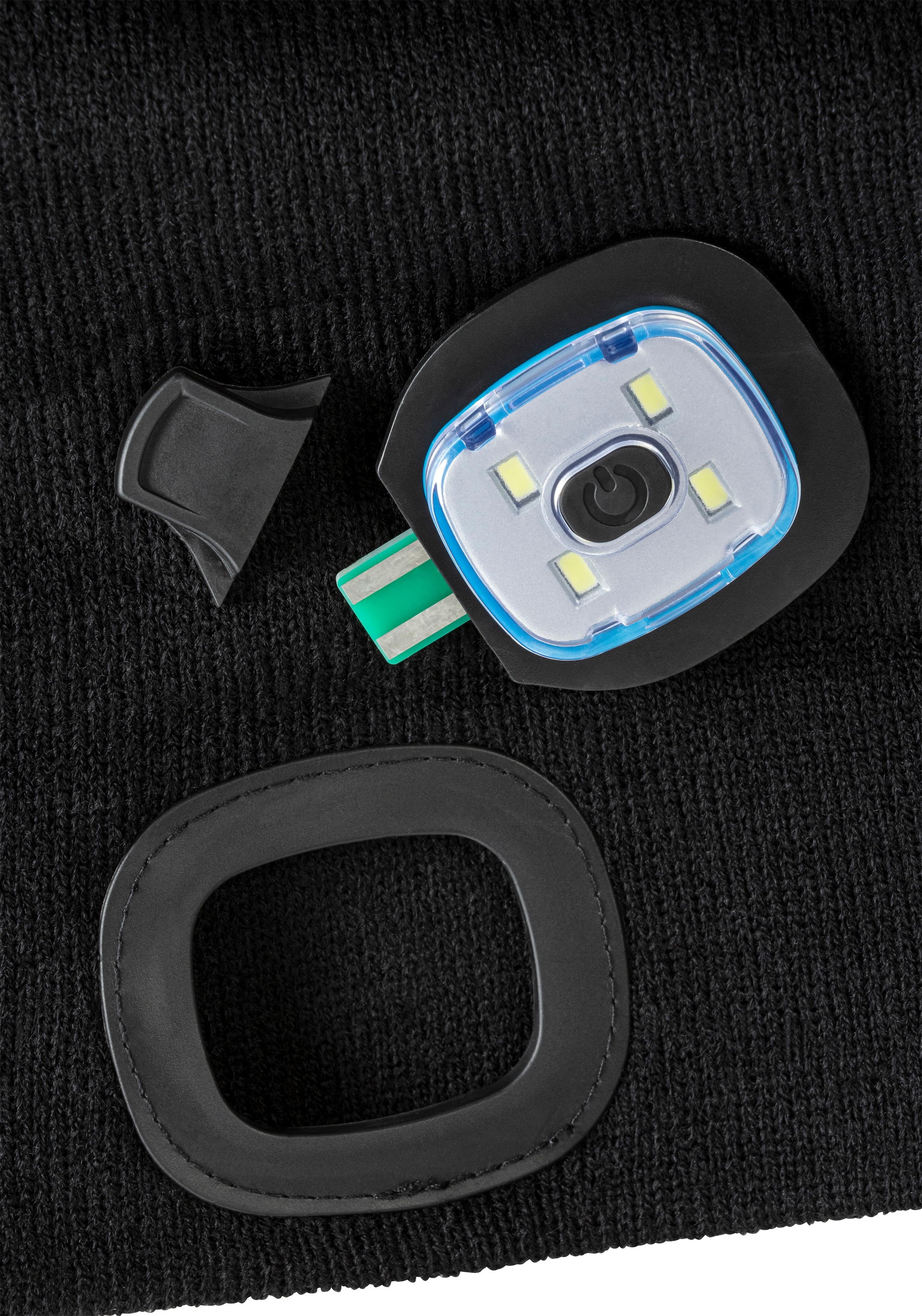 Heatkeeper Strickmütze »MEN THERMAL BEANIE+LED LIGHT RECHARGE« wiederaufladbarer, abnehmbaren LED-Leuchte für die dunkle Jahreszeit