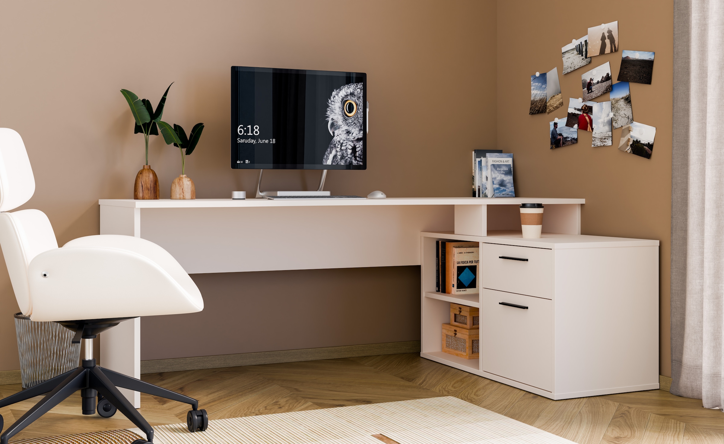 FORTE Schreibtisch »Eckschreibtisch Tezaur«