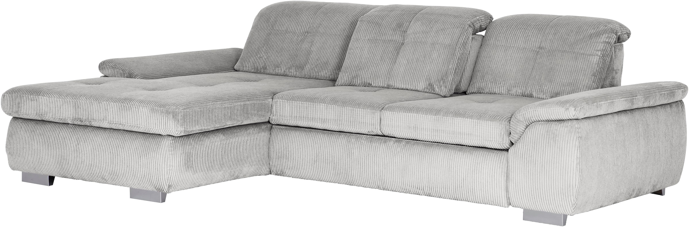Die PlanBar Ecksofa »MP-IN16037 L-Form, Breite 289 cm, mit Kaltschaum-Polsterung« mit Sitztiefenverstellung & Zierkissen