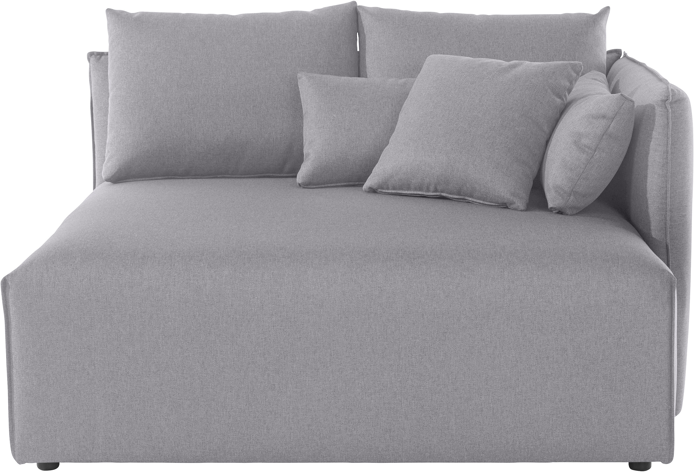 OTTO home Ottomane »Nöre« kurzes Lounge-Modul - zum Zusammenstellen, Breite 138 cm, Tiefe 128 cm