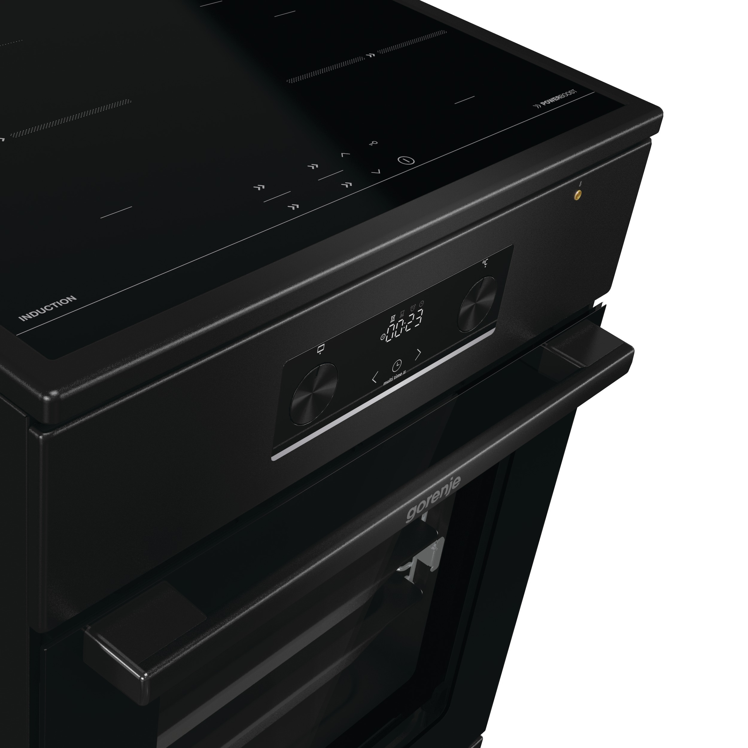 GORENJE Induktions-Standherd »MEKIS510IB« mit 1-fach-Teleskopauszug Aqua Clean 1 Stk. tlg. Pizzafunktion mit 275 °C – perfekt für Pizza, Focaccia und mehr!
