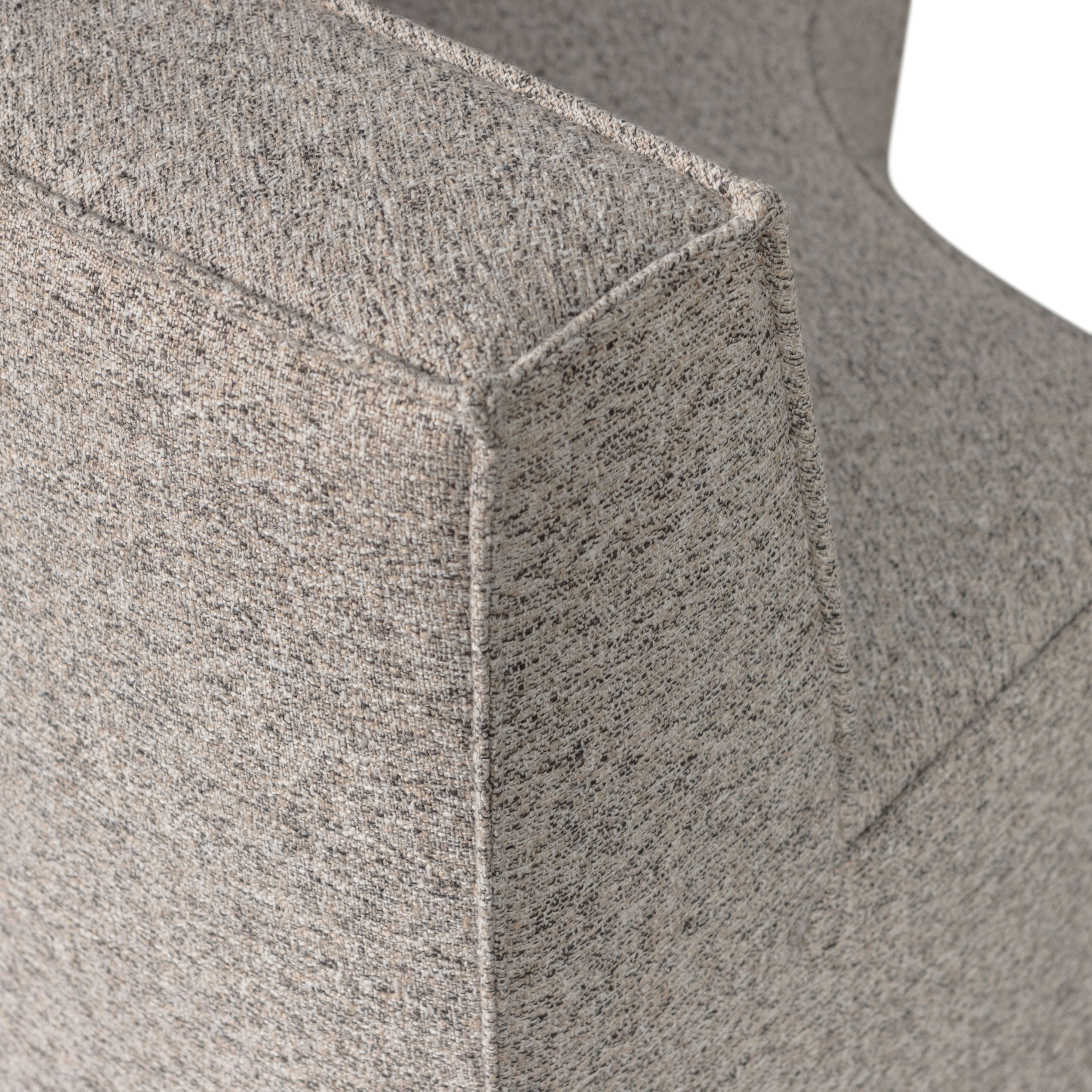 WOOOD Küchensofa »Europa mit runder Formgebung und Grobgewebe-Bezug B262 x T131 x H85 cm« Sehr hohe Verschleißfestigkeit, Tragkraft 300 kg, Teflon-Imprägnierung