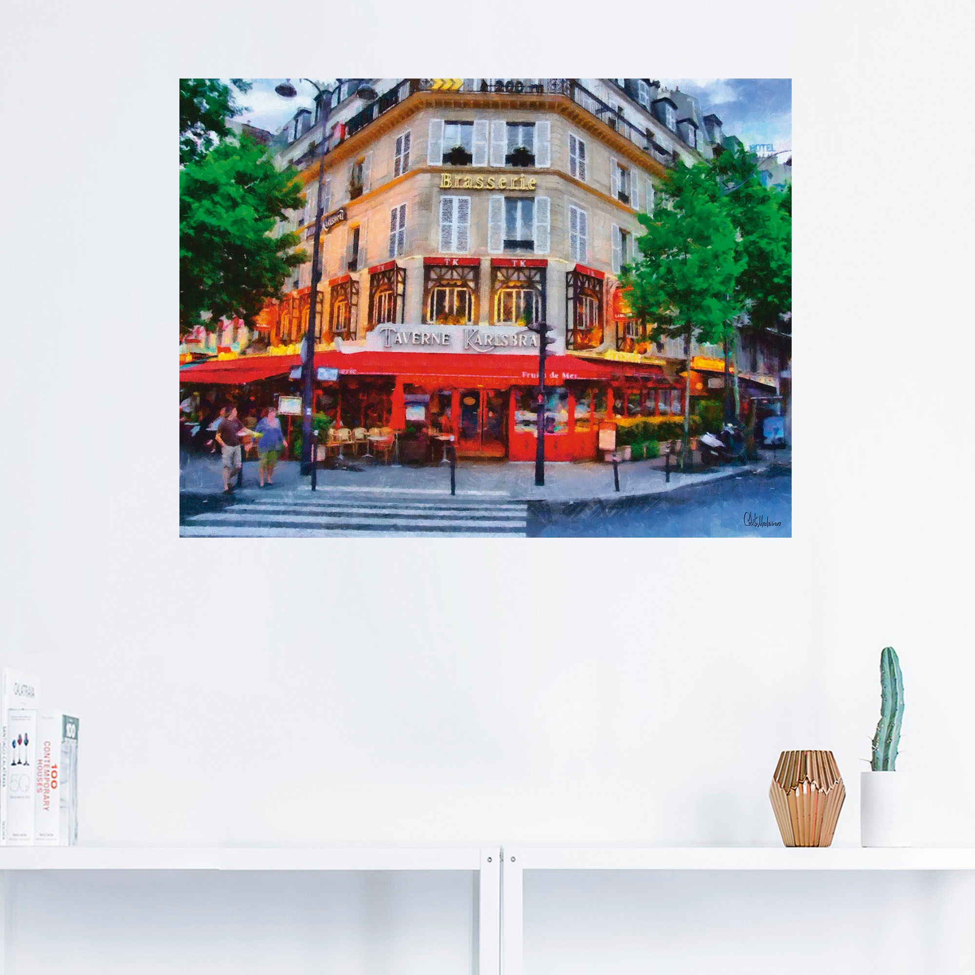 Artland Wandbild »Taverne Karlsbad«, Karlsbad, (1 St.), als Alubild, Leinwandbild, Wandaufkleber oder Poster in versch. Größen