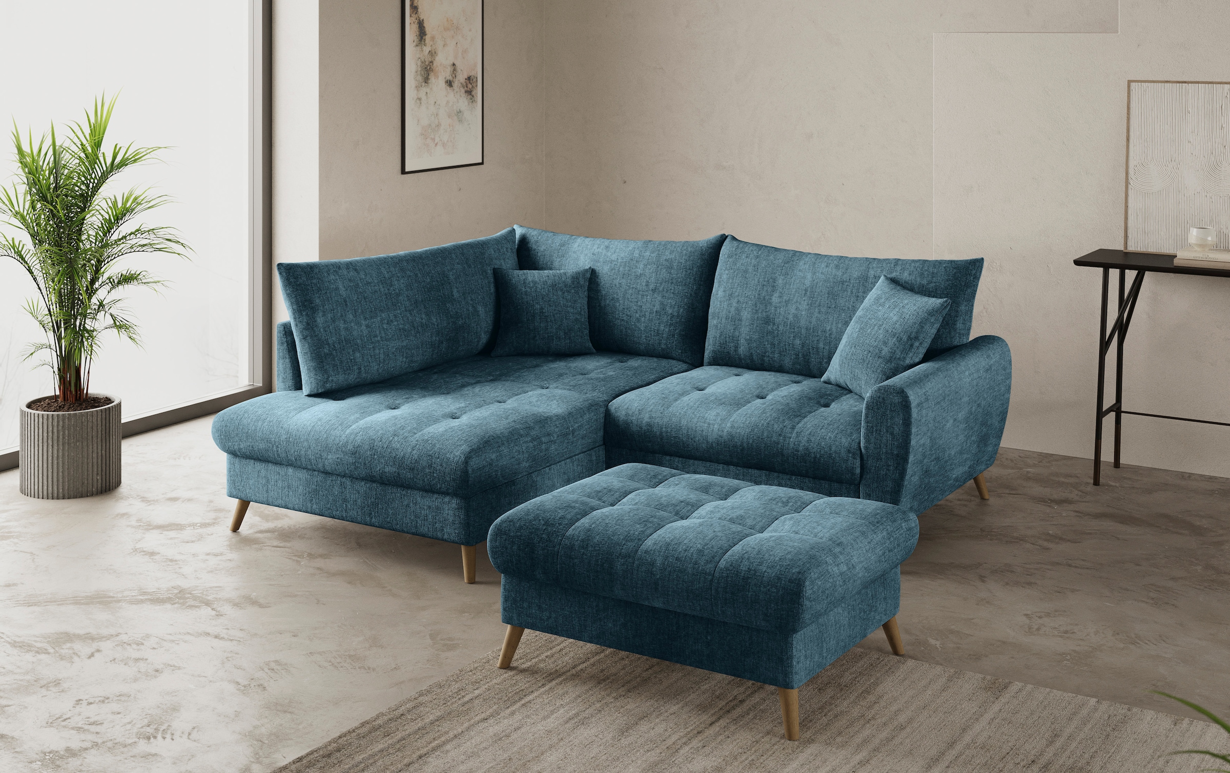 Mr. Couch Hockerbank »Blackburn II«, Passend zu der Garnitur, mit Kaltschaum, bis 140 kg belastbar