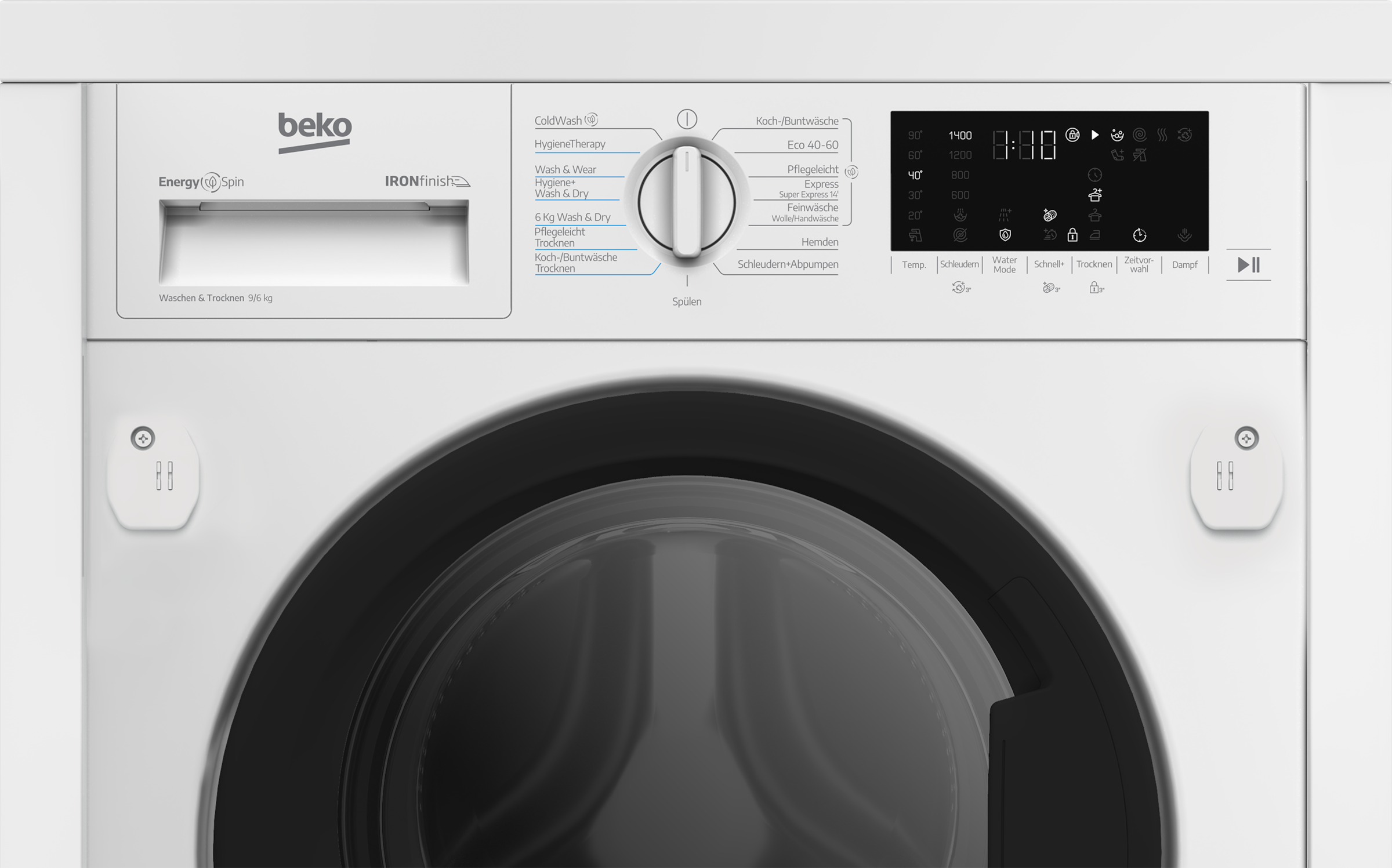 BEKO Einbauwaschtrockner 9 kg /9 kg 72 dB(A)