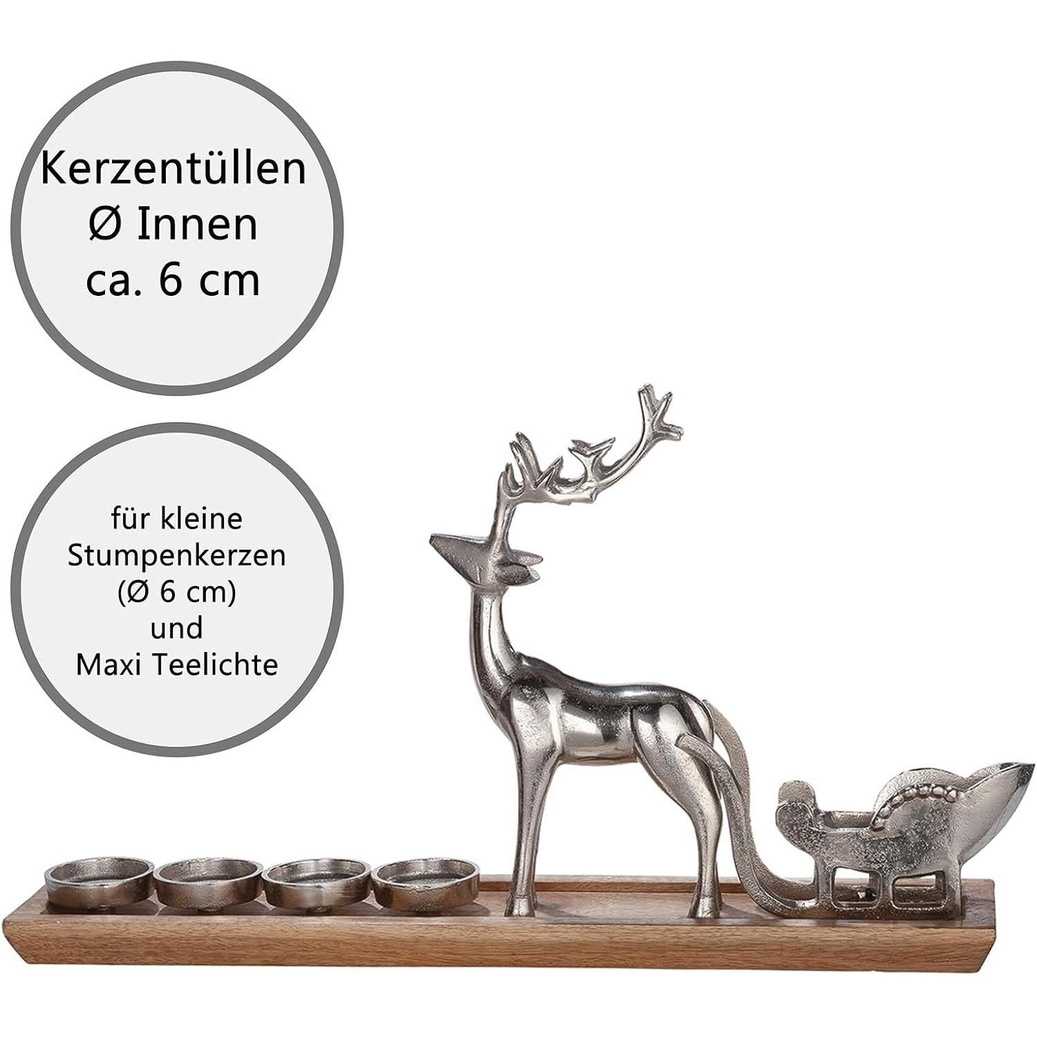 GILDE Kerzenständer »Adventsleuchter  4flm., H.37 cm«