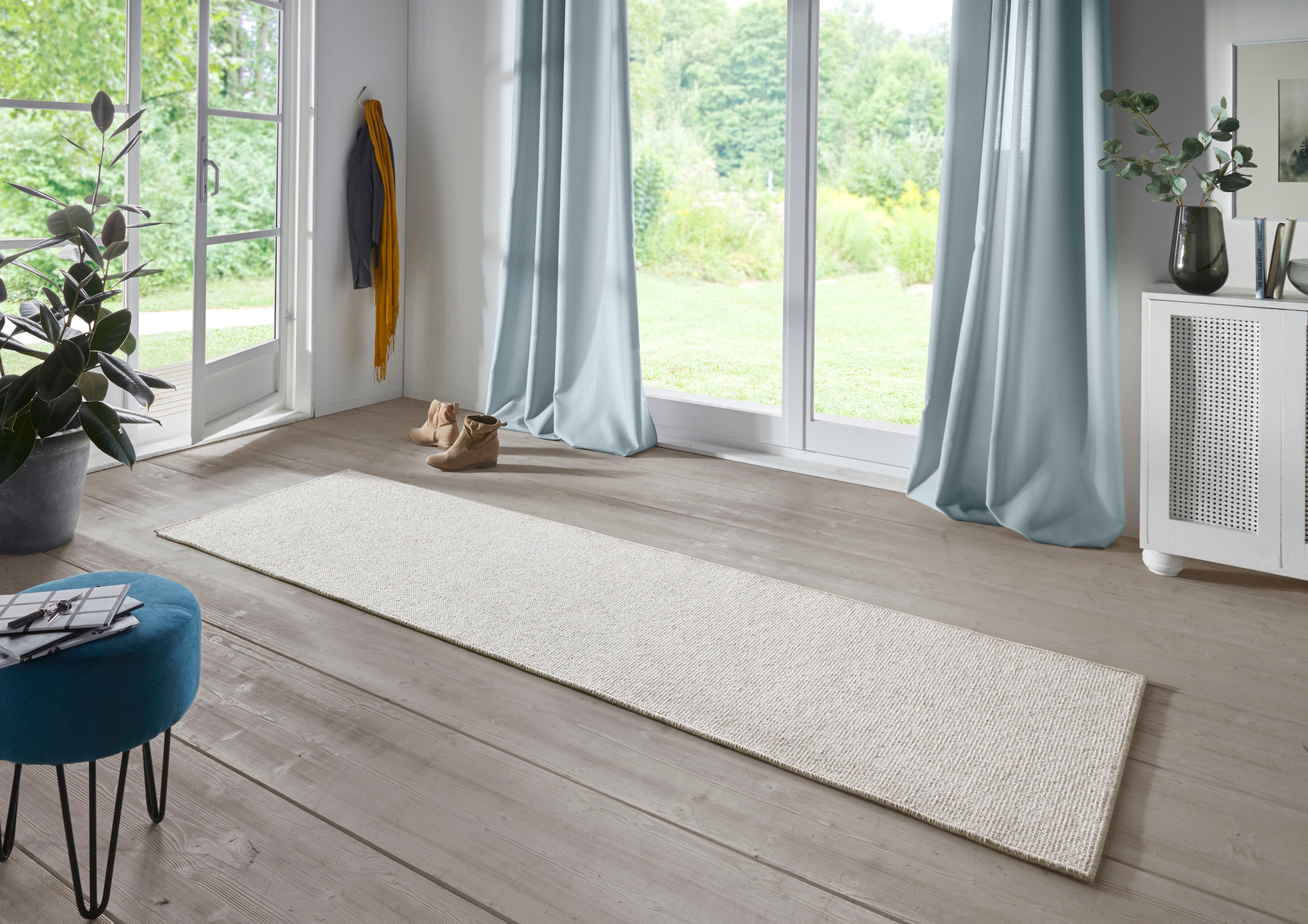 HANSE Home Läufer »Fineloop Comfort«, rechteckig, 8,5 mm Höhe, Schlingen Kurzflor, Uni Design, Woll-Optik, Vliesrücken