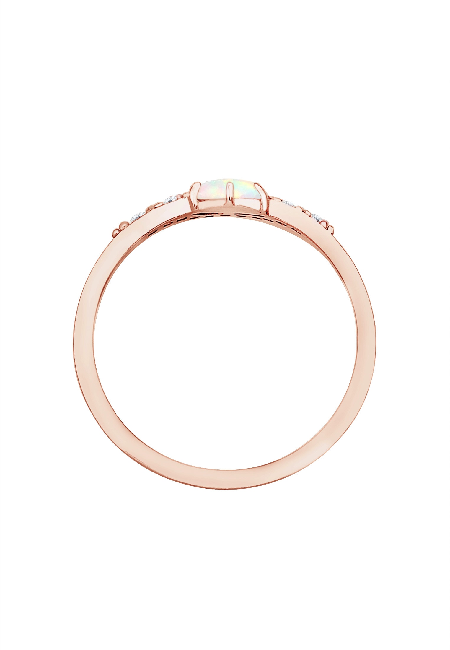 Elli Verlobungsring »Elli Ring Vintage Design Zirkonia Marquise Opal 925er Silber«