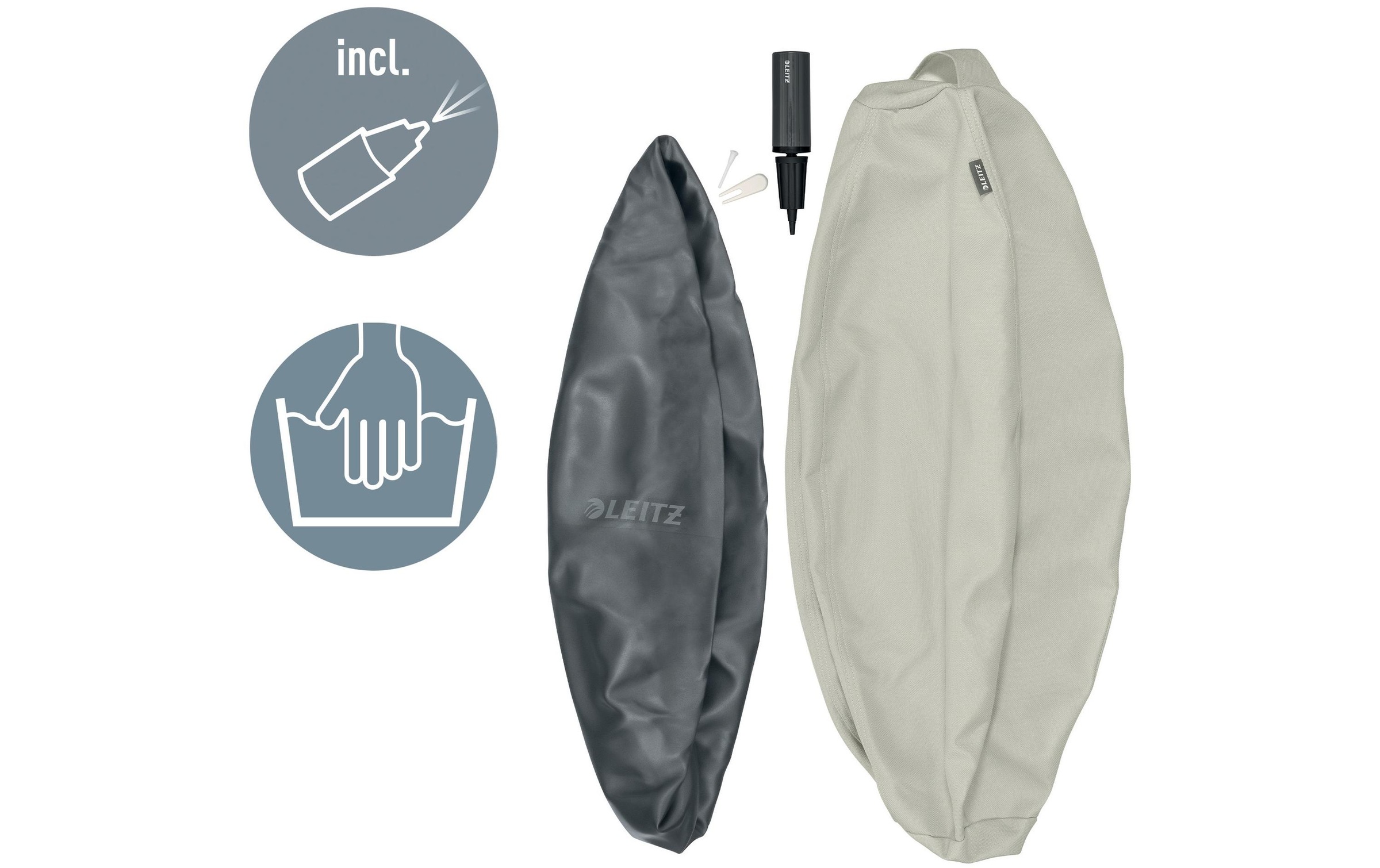 LEITZ Sitzball »Active 55 cm Hellgrau«