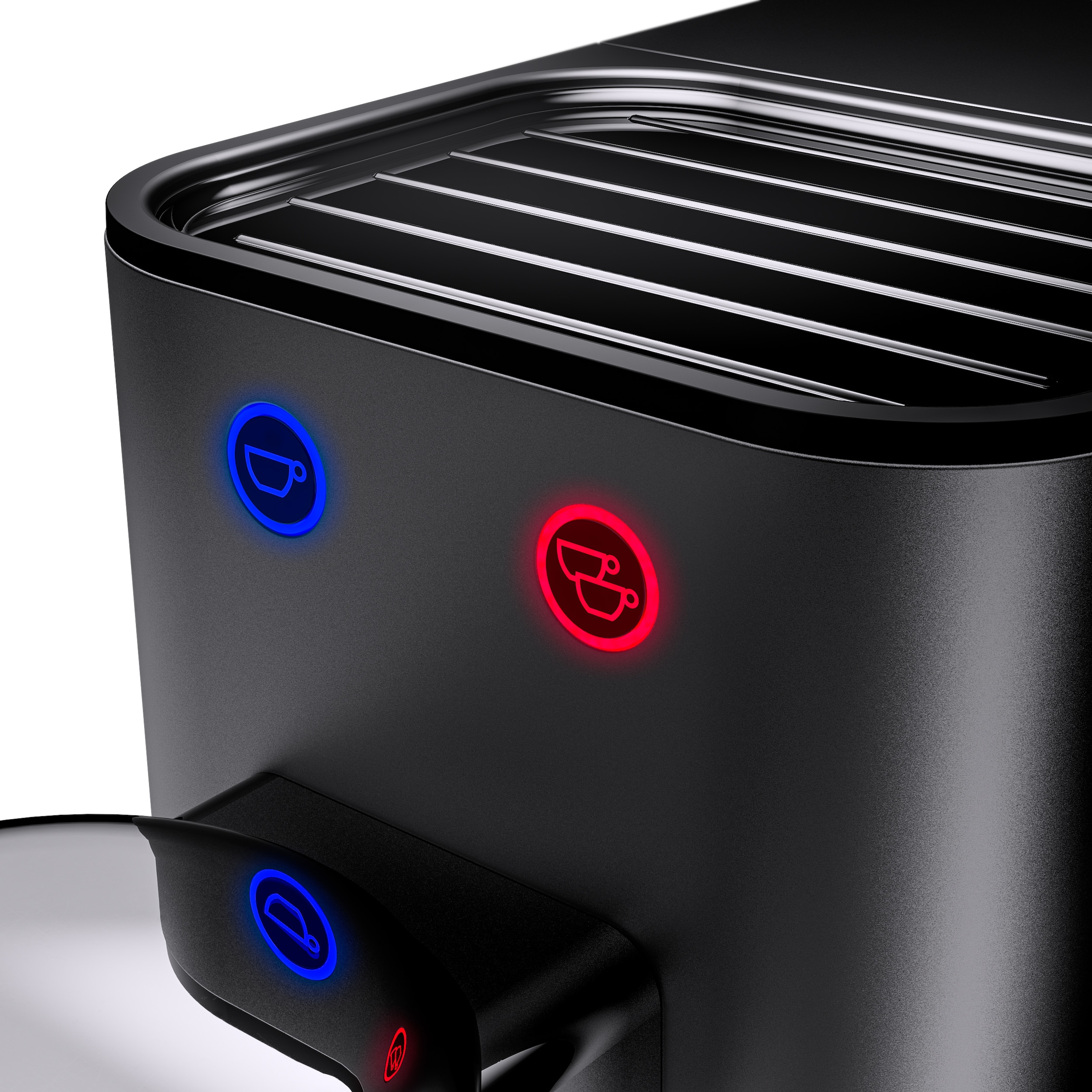 WMF Espressomaschine »Lumero Stone Grey«, kompakt, dezente LED-Beleuchtung, 15 bar, 1350 Watt, Milchschaumdüse