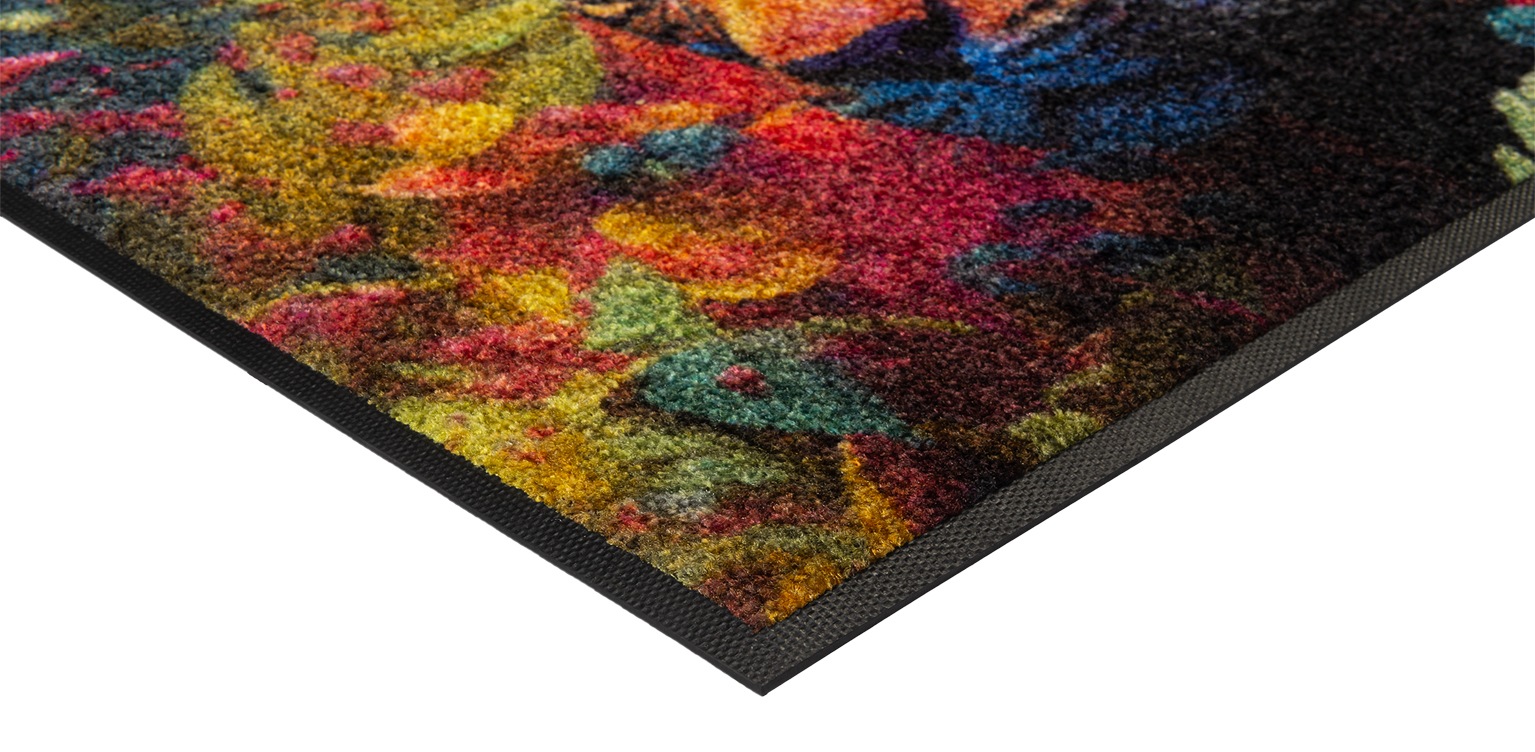 wash+dry by Kleen-Tex Fußmatte »Leopy McLeopard«, rechteckig, 7 mm Höhe