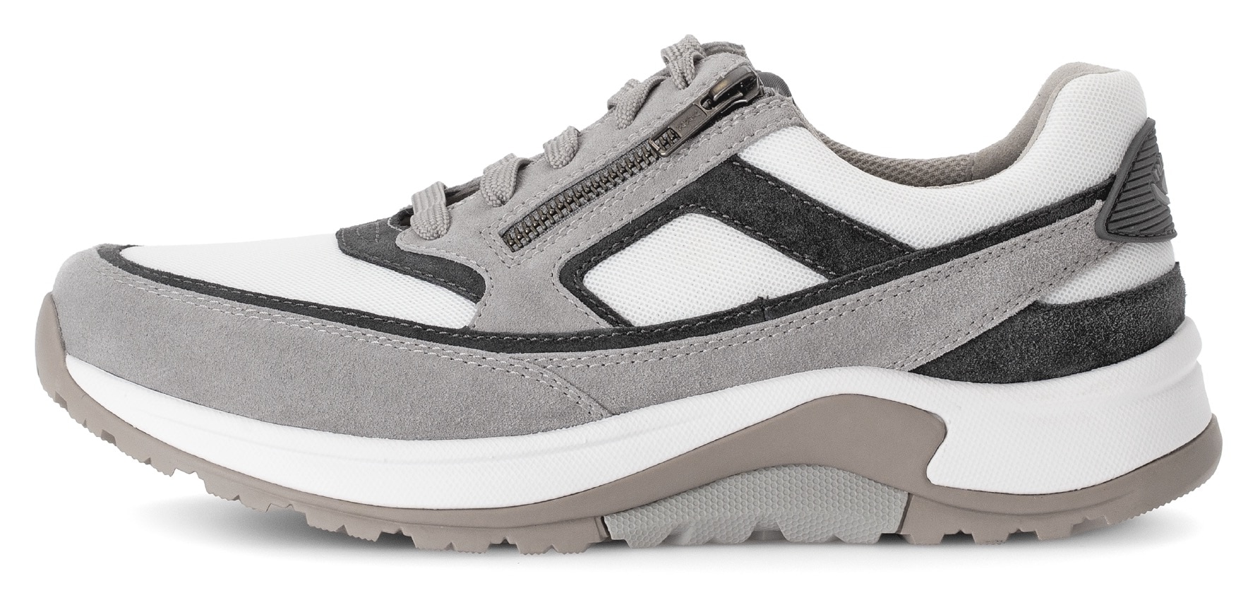 Gabor Rollingsoft Keilsneaker  , Schnürschuh, Halbschuh, Freizeitschuh, Außenreißverschluss, G-Weite