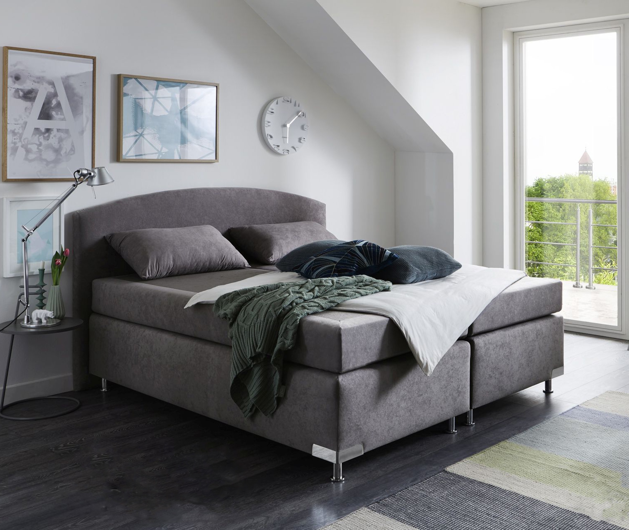 Westfalia Schlafkomfort Boxspringbett »Amsterdam in den Breiten 160x200, 18 günstig online kaufen