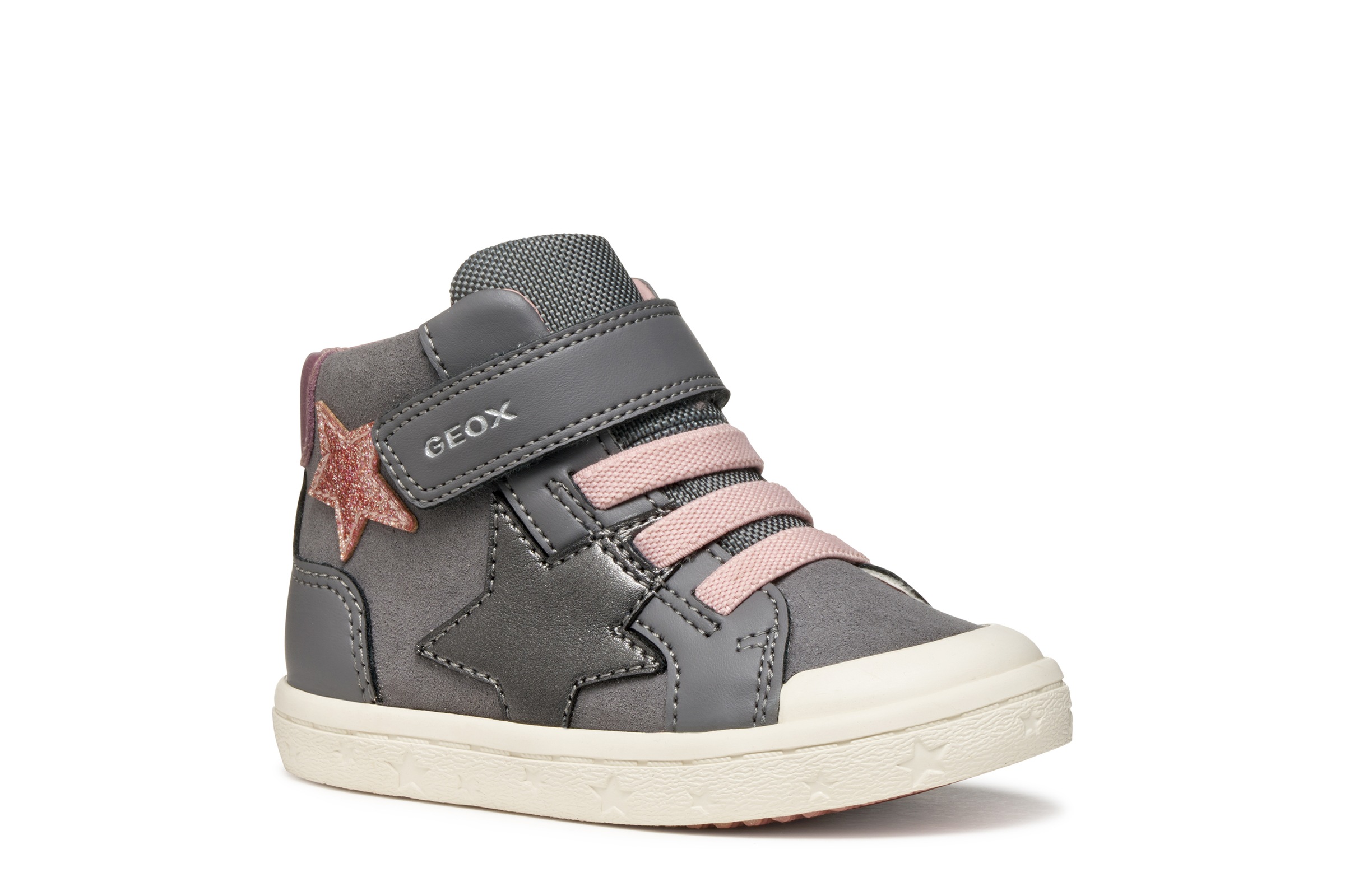 Geox Lauflernschuh »B GISLI GIRL«, Boots, Glitzerschuh mit Gummizug und Klett