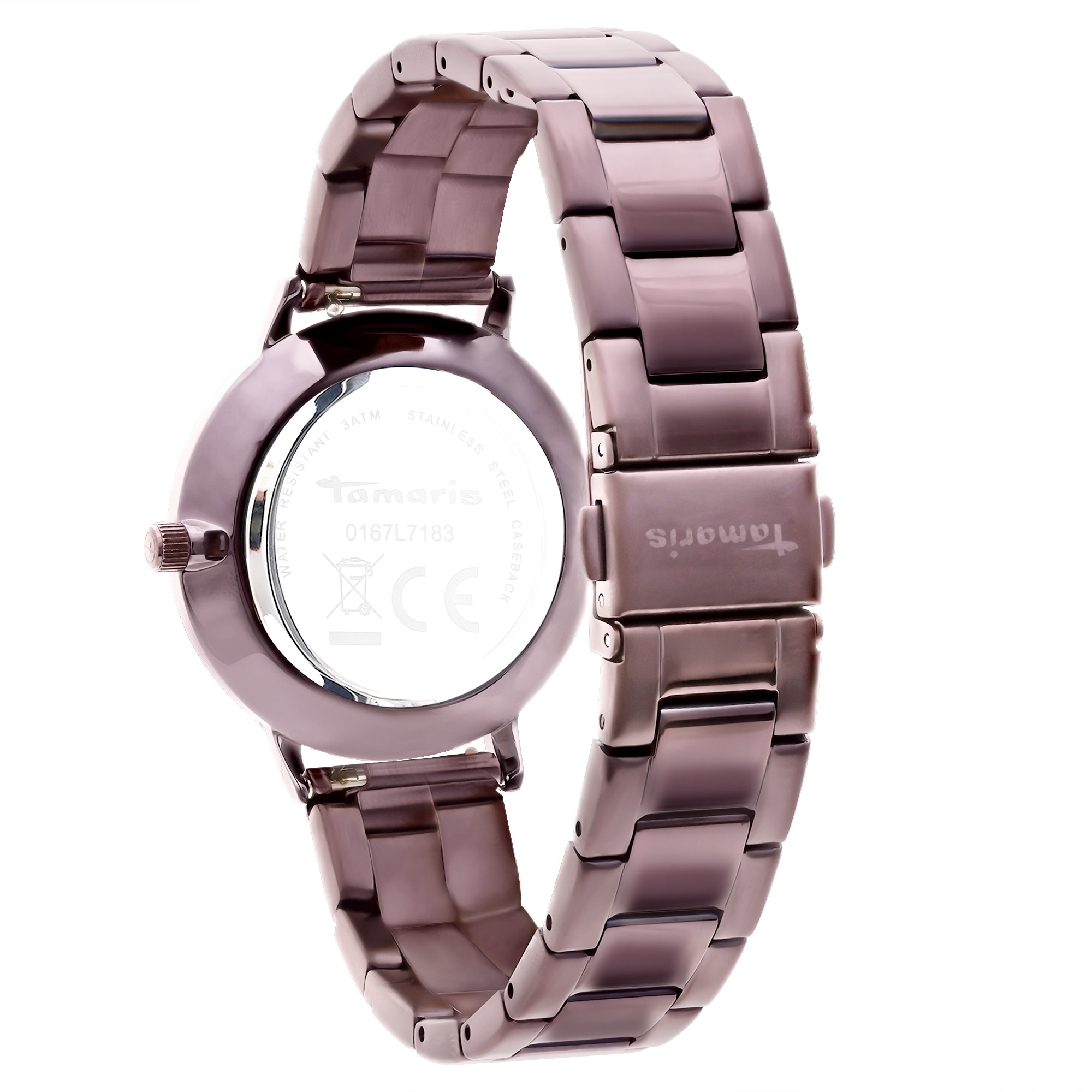 Tamaris Quarzuhr Armbanduhr, Damenuhr, Edelstahlarmband, analog