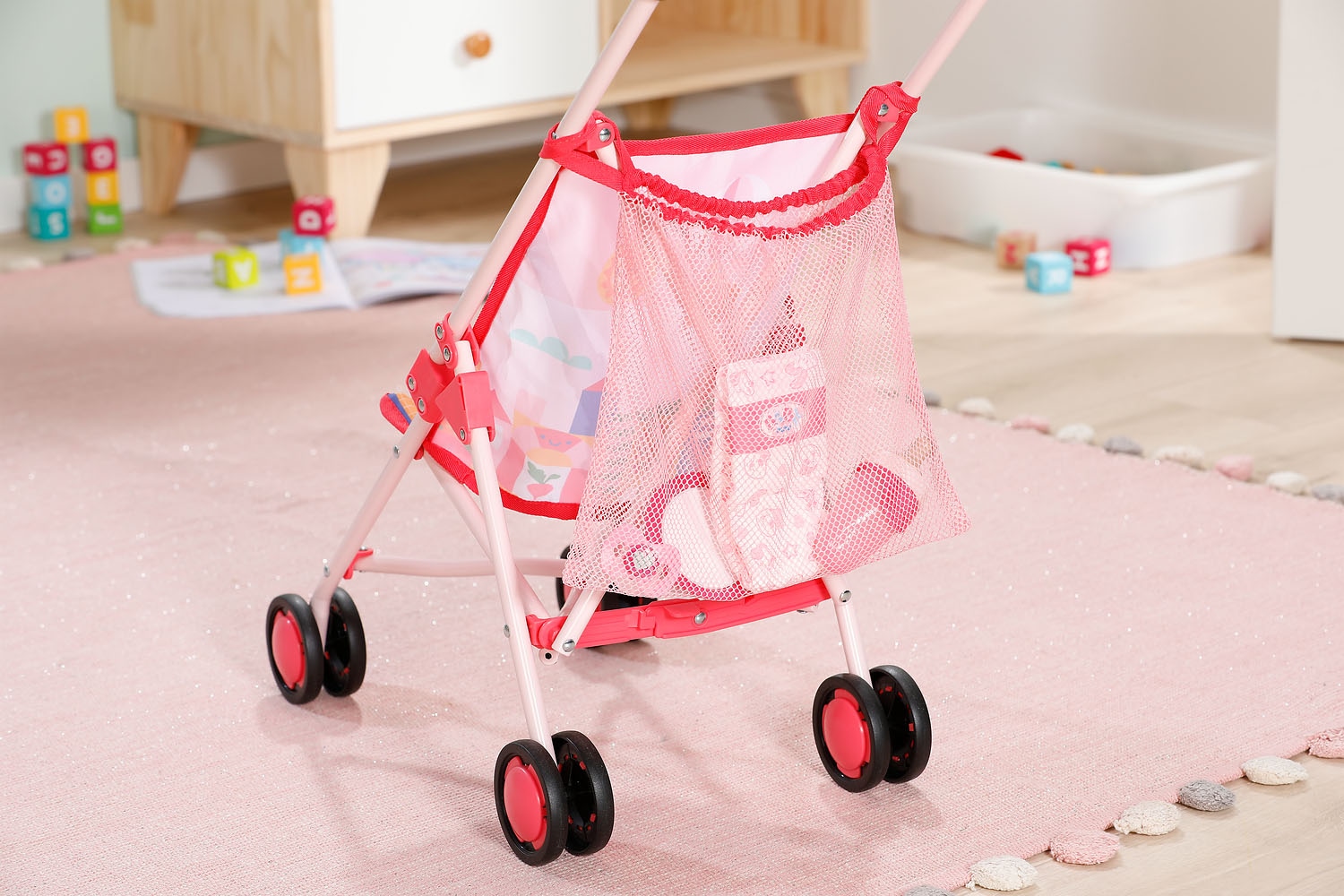 Baby Born Puppenbuggy mit Einkaufsnetz