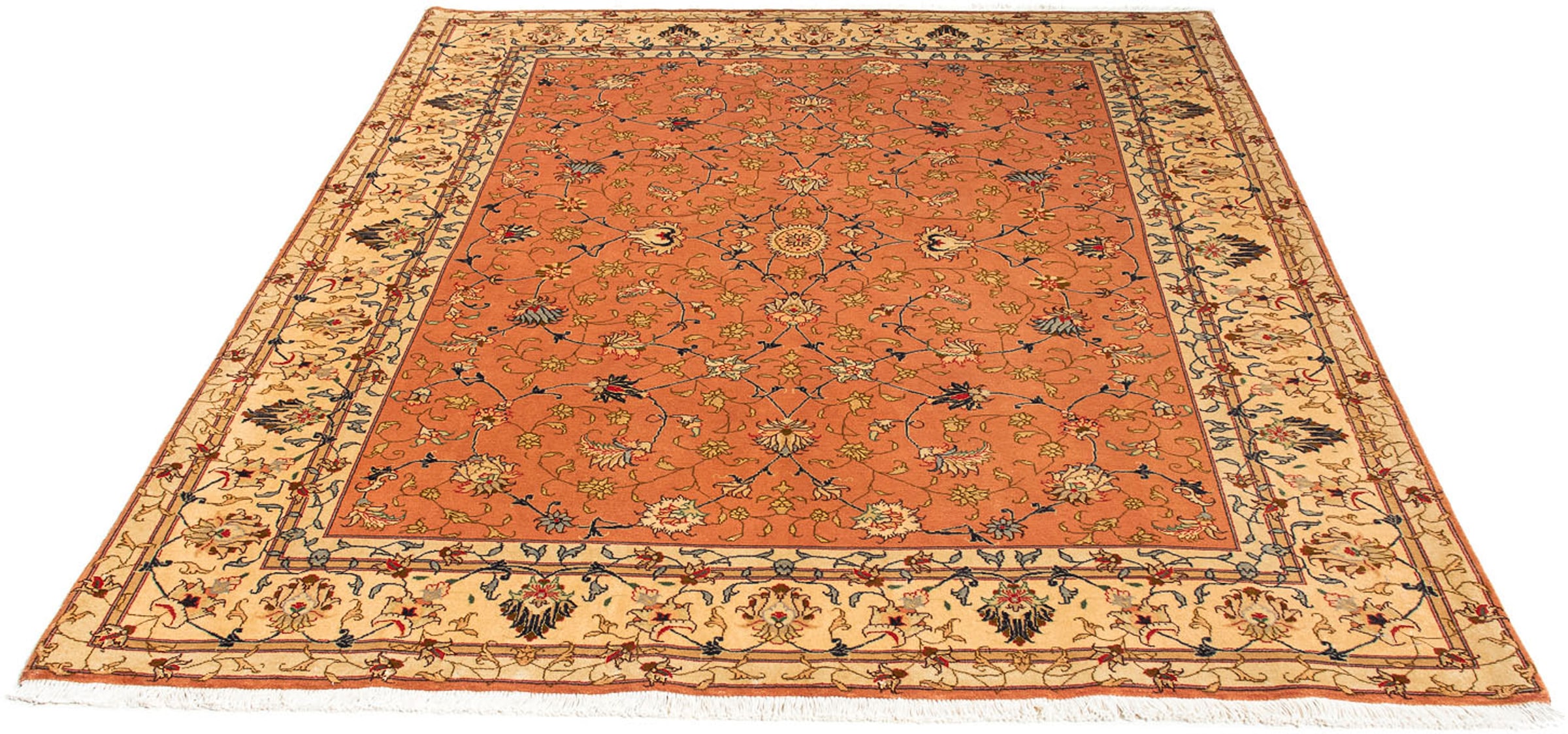 morgenland Orientteppich »Perser - Täbriz - Royal - 193 x 156 cm - rost«, r günstig online kaufen