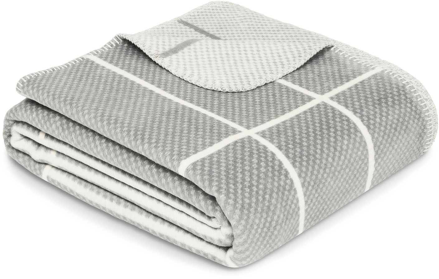 IBENA Wohndecke »Wohndecke Sanremo«, im modernen Gitterdesign günstig online kaufen
