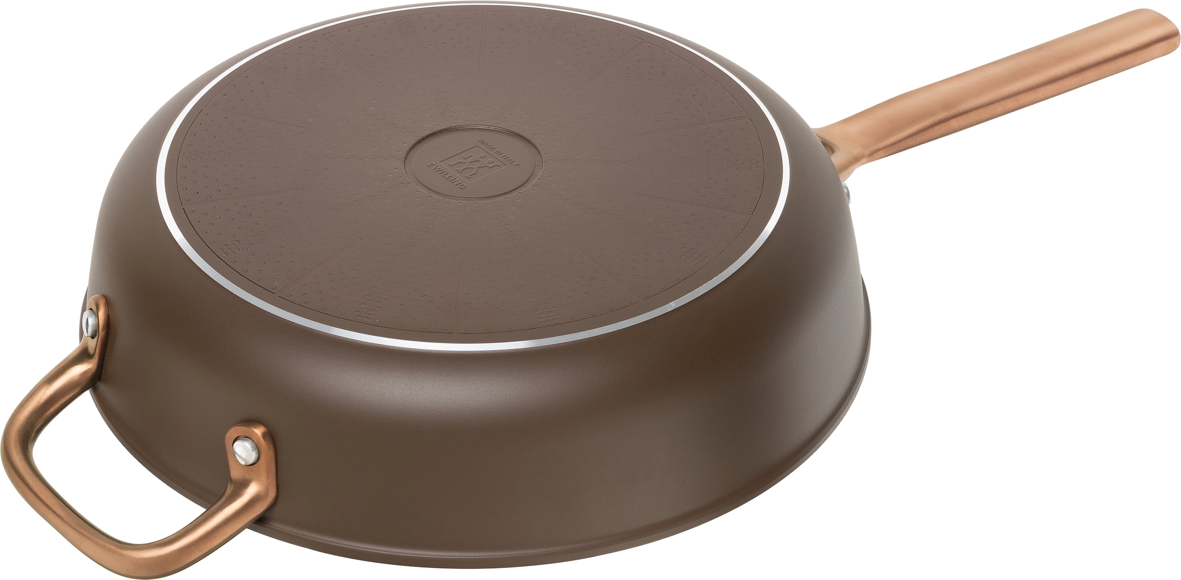 Zwilling Schmorpfanne »Milano, Pfanne mit Glasdeckel« Aluminium 1 tlg. Keramik-Antihaftbeschichtung, Induktion, Made in Italy