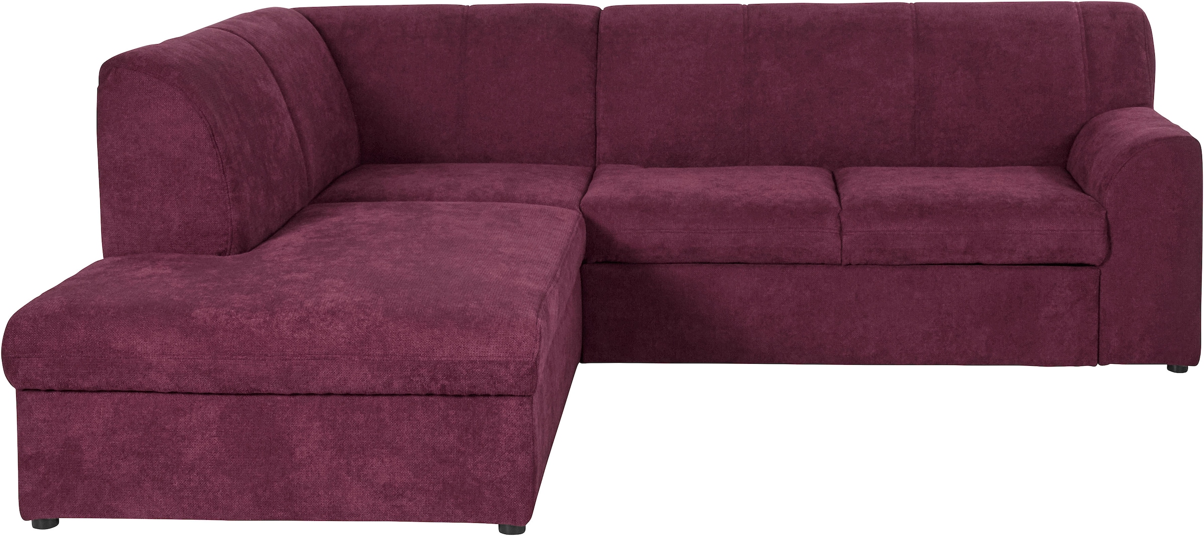 DOMO collection Ecksofa »Topper zeitlos elegant, kompakte Stellmaße, OTTOs Choice, L-Form«, mit Ottomane, wahlweise mit Schlaffunktion