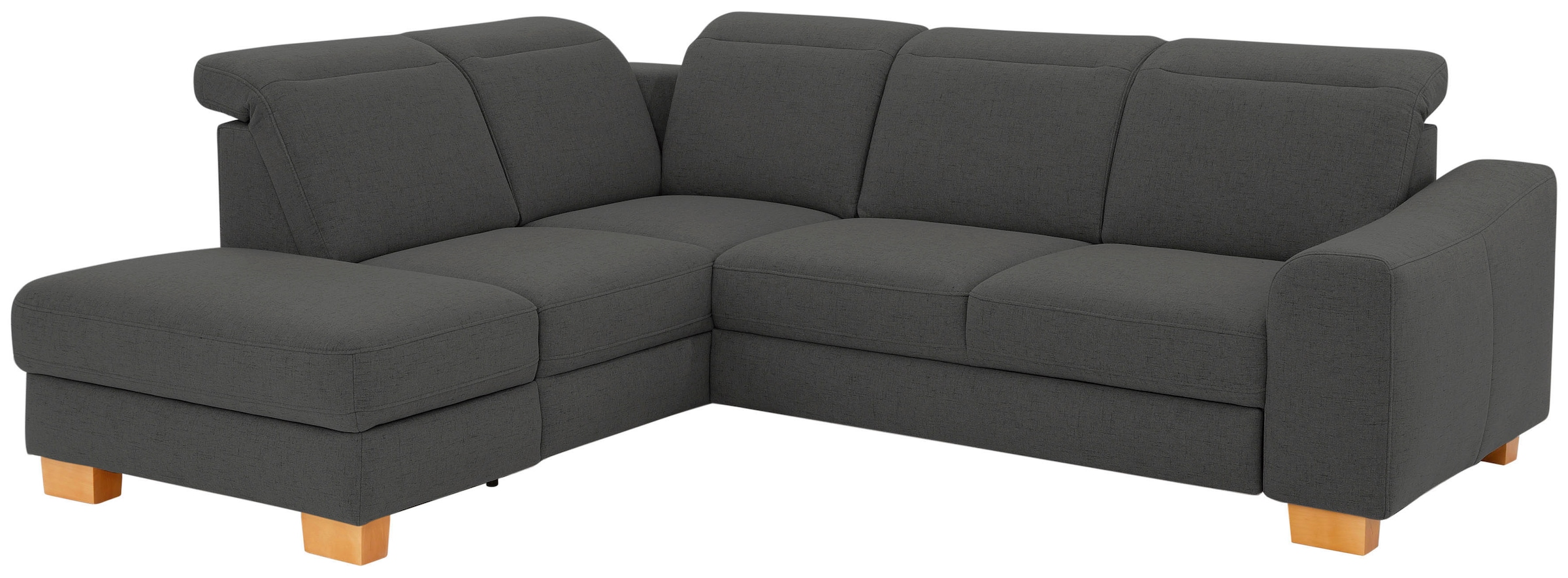 Home affaire Ecksofa »Dundee L-Form«, wahlweise mit Kopfteilverstellung und zusätzlich mit Bettfunktion