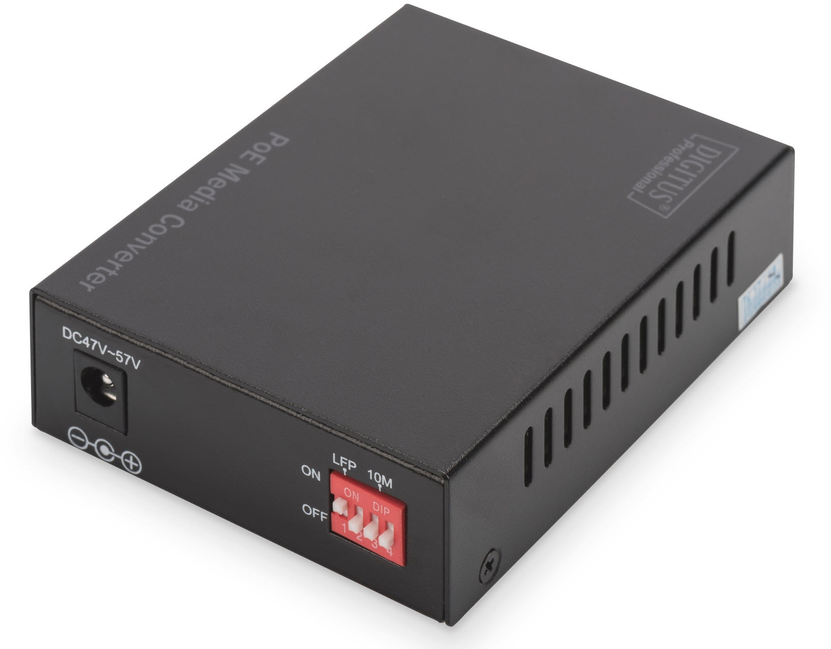 Digitus Netzwerk-Adapter »Gigabit PoE Medienkonverter, RJ45 / SFP, PSE«