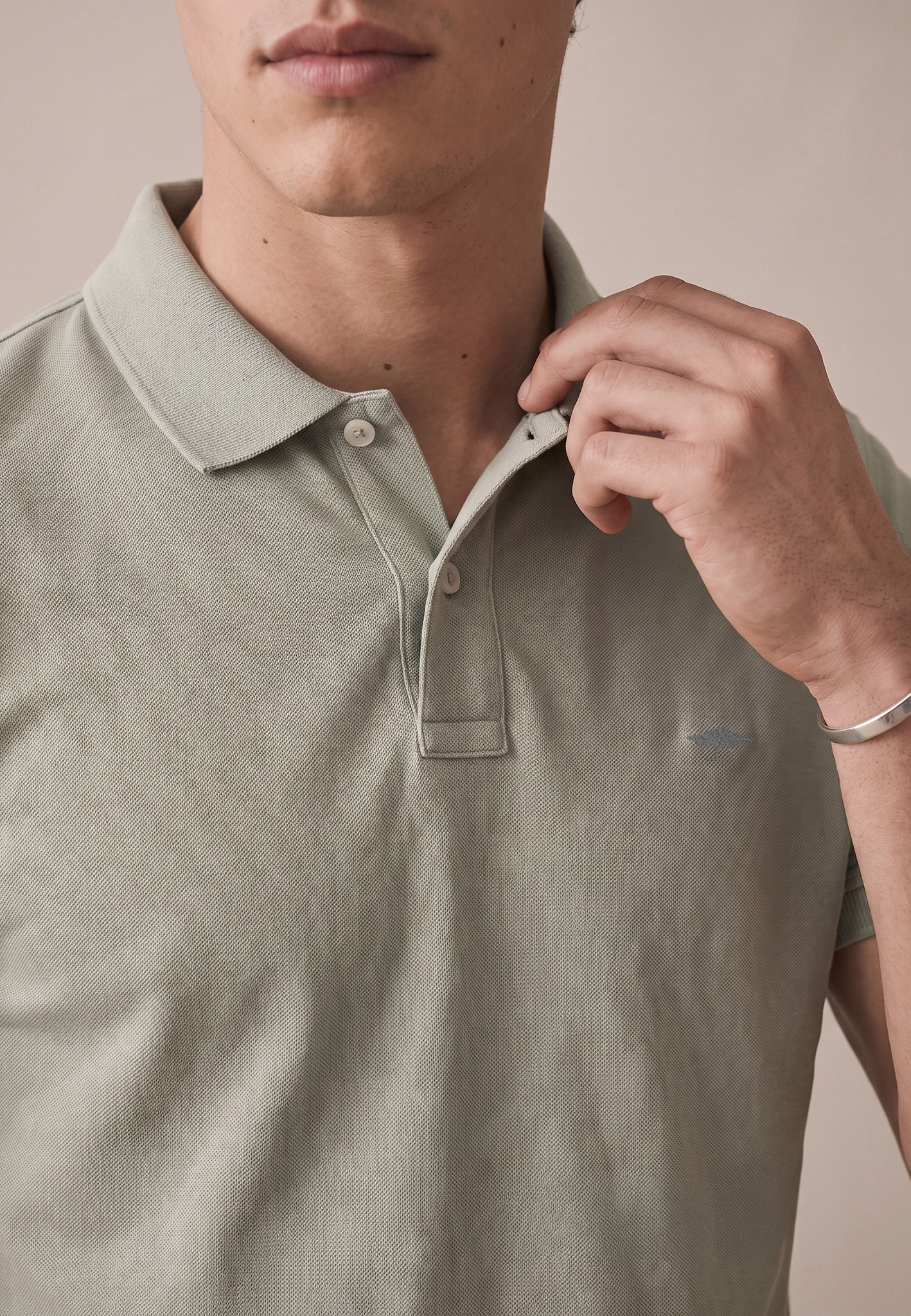 FYNCH-HATTON Poloshirt mit Logo-Stickerei