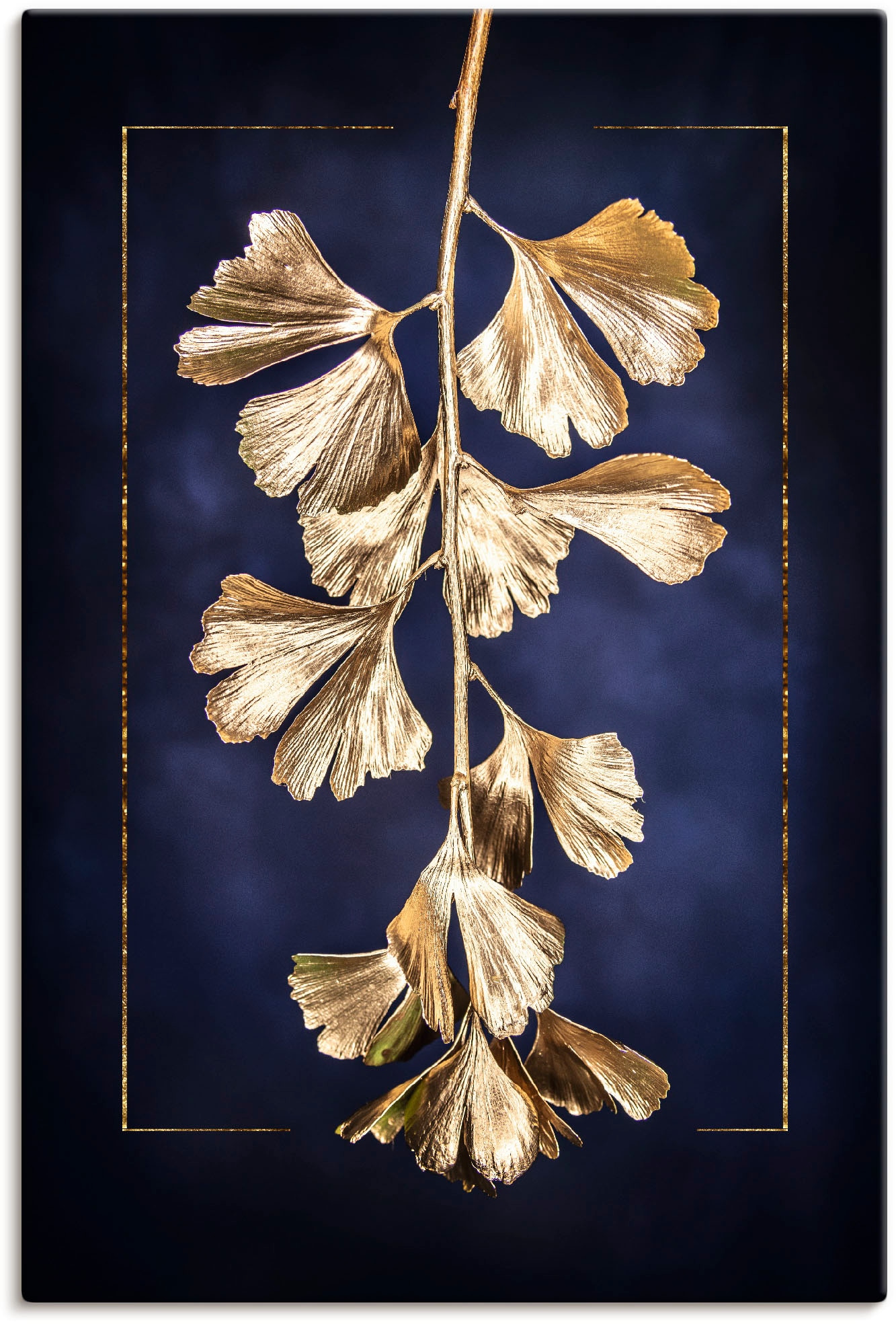 Artland Wandbild »Goldener Gingko«, Blätterbilder, (1 St.), als Leinwandbil günstig online kaufen