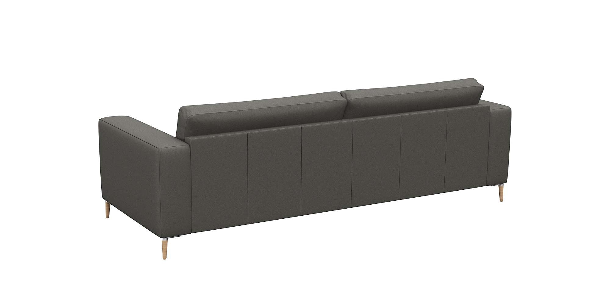 FLEXLUX 3-Sitzer »Fiore, super Sitzkomfort durch Kaltschaum im Sitz«, breite Armlehnen, Füße Alu+ Eiche