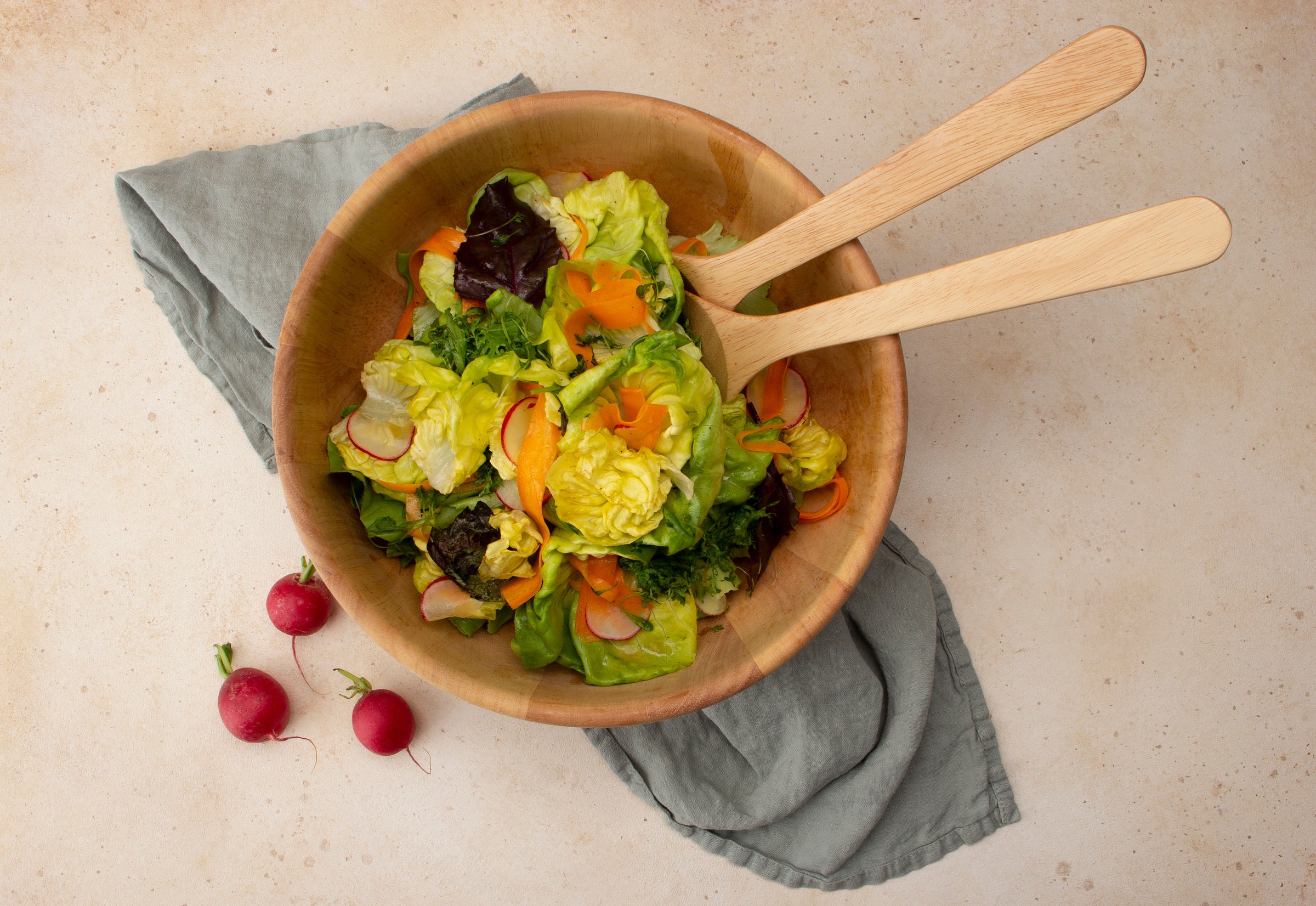 Continenta Salatbesteck Gummibaum-Holz günstig online kaufen