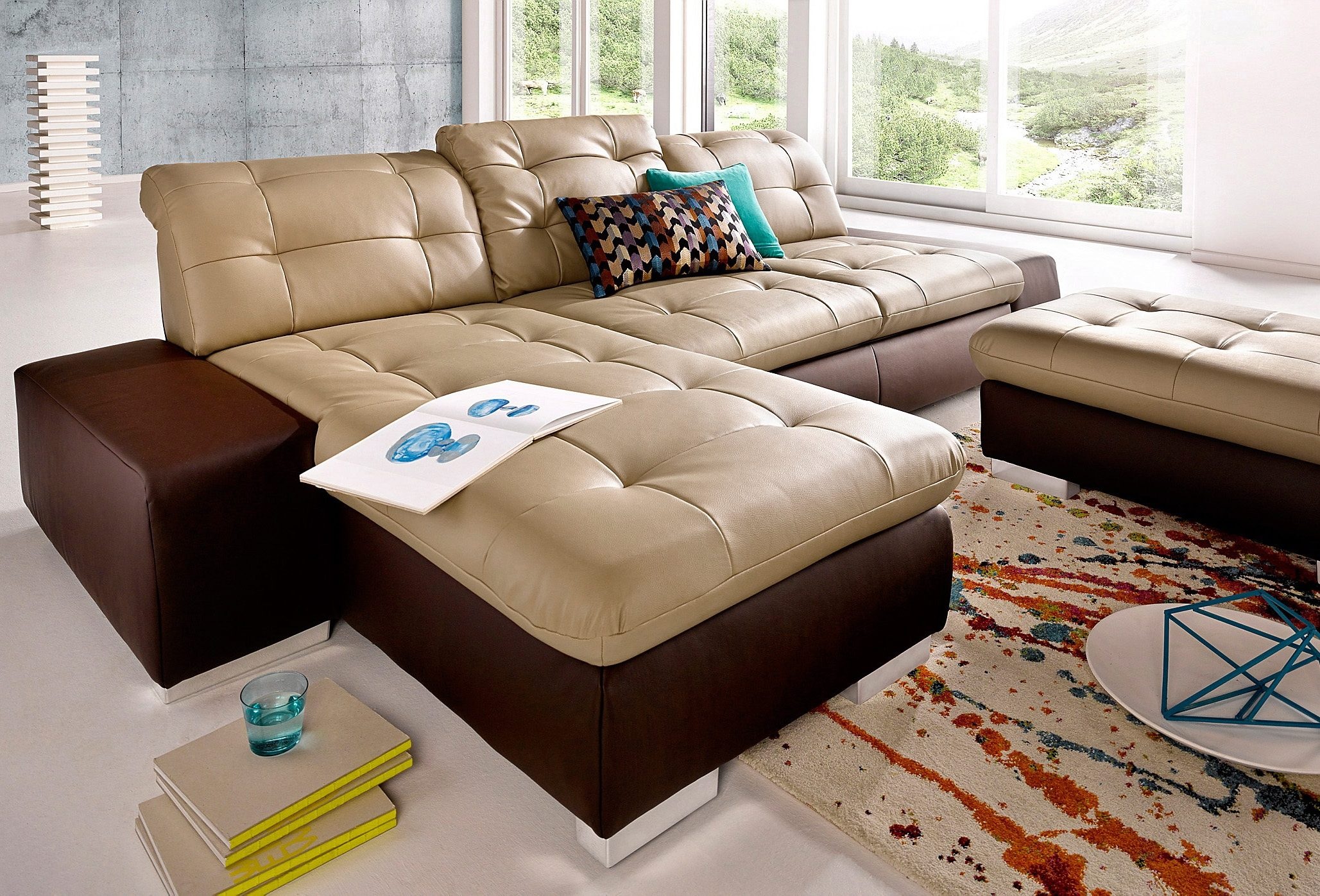 sit&more Ecksofa »Palomino L-Form«, wahlweise XL oder XXL und mit Bettfunkt günstig online kaufen