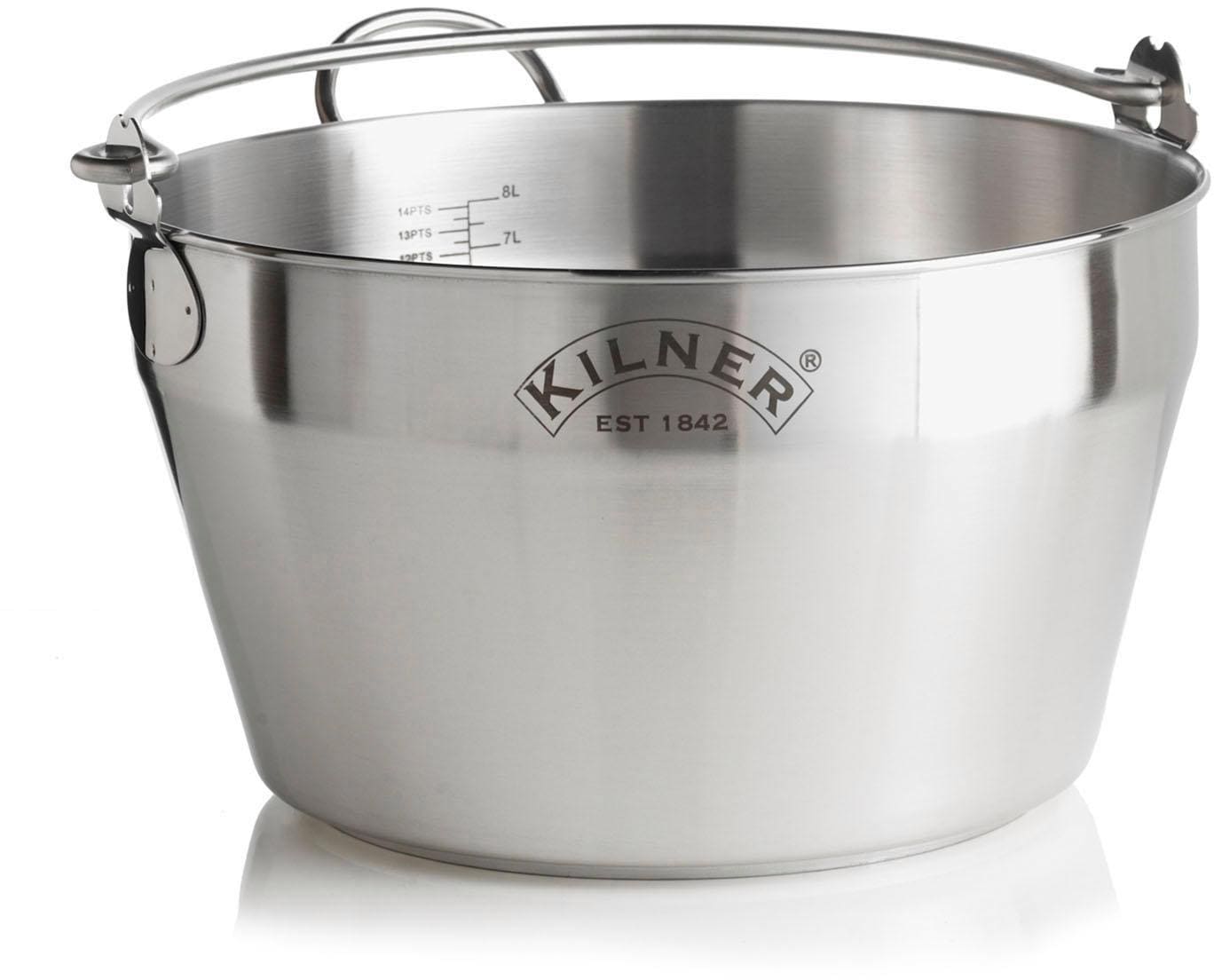 KILNER Edelstahl, tlg.), auf (1 kaufen 8 Induktion Einkochtopf, Rechnung Liter,