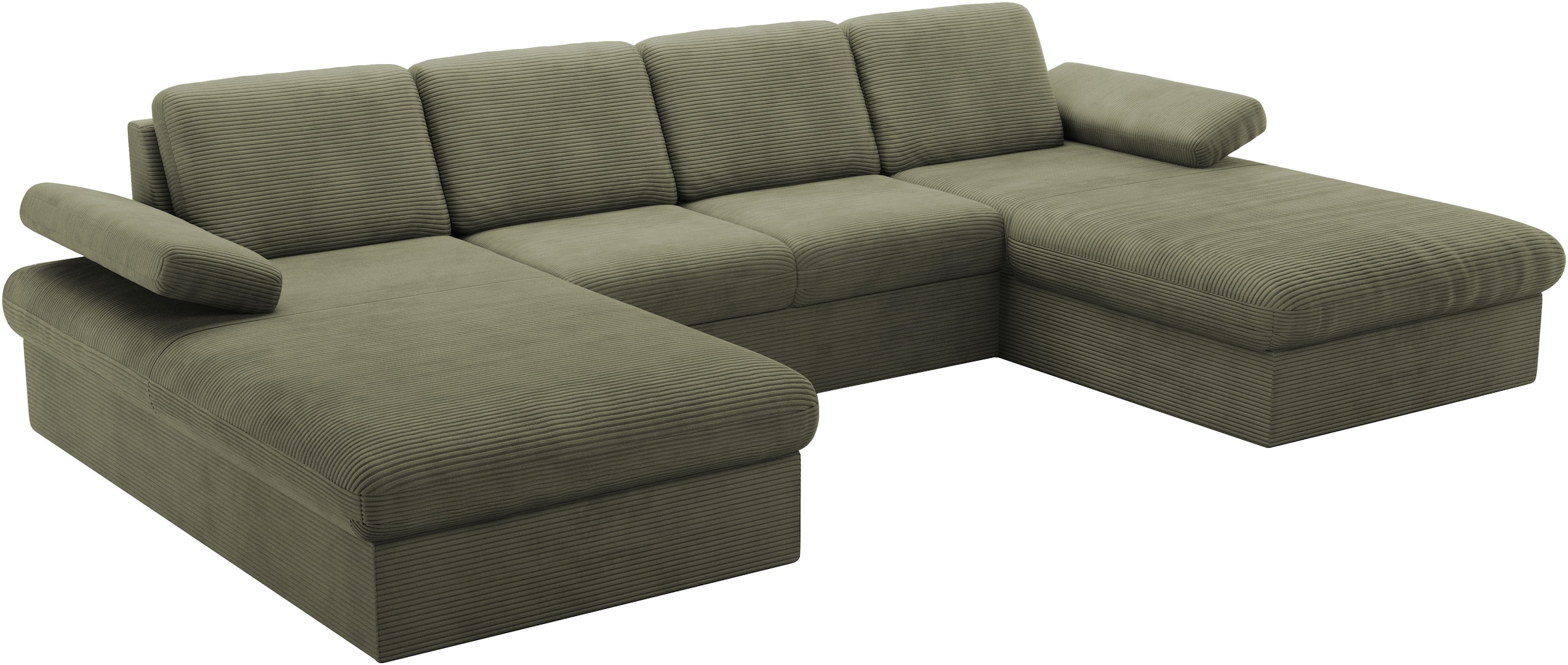 sit&more Wohnlandschaft »Moreno U-Form, B: 309 cm«, mit Armteilverstellung, optional Bettfunktion